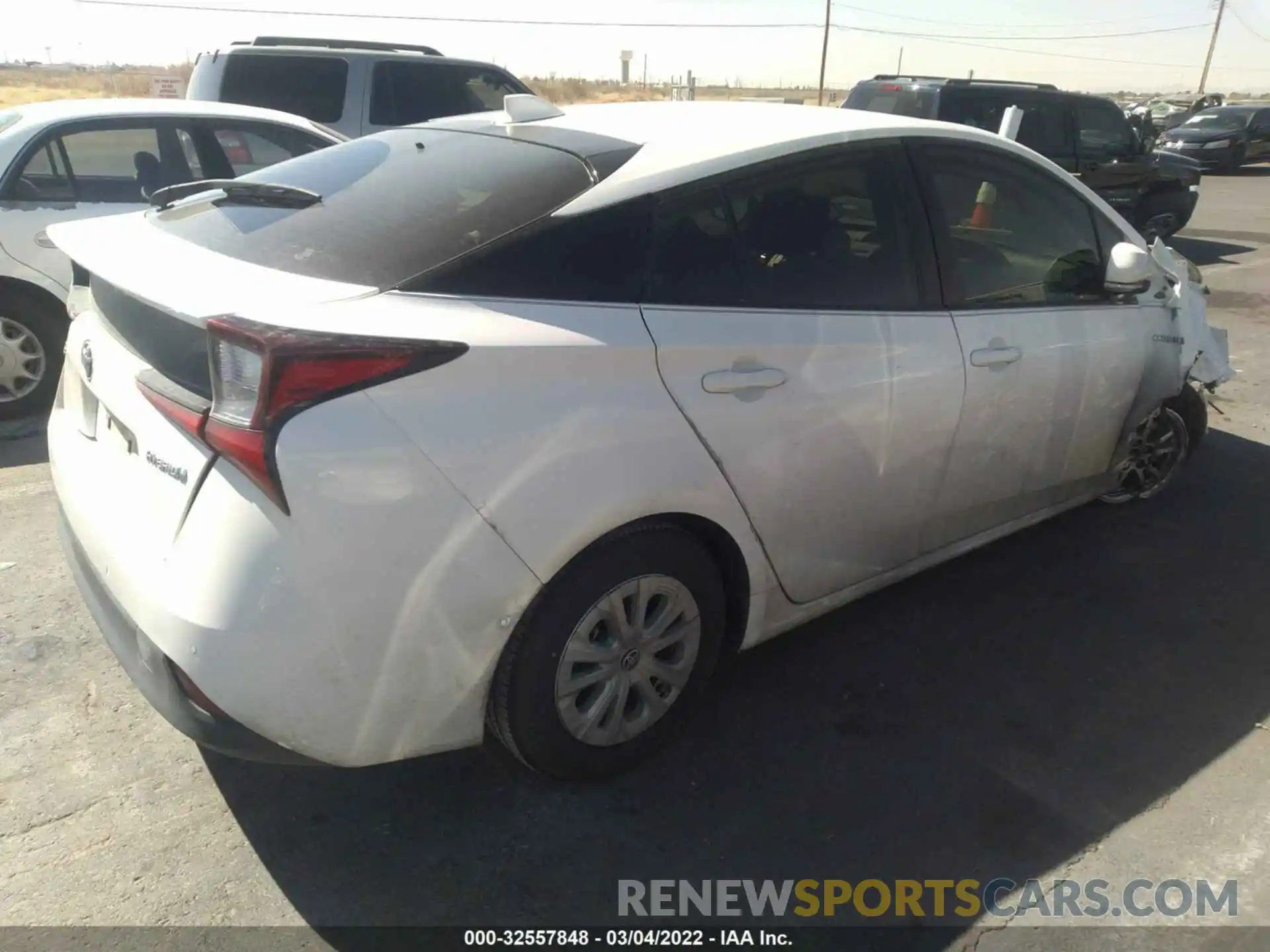 4 Photograph of a damaged car JTDKARFU1L3118369 TOYOTA PRIUS 2020