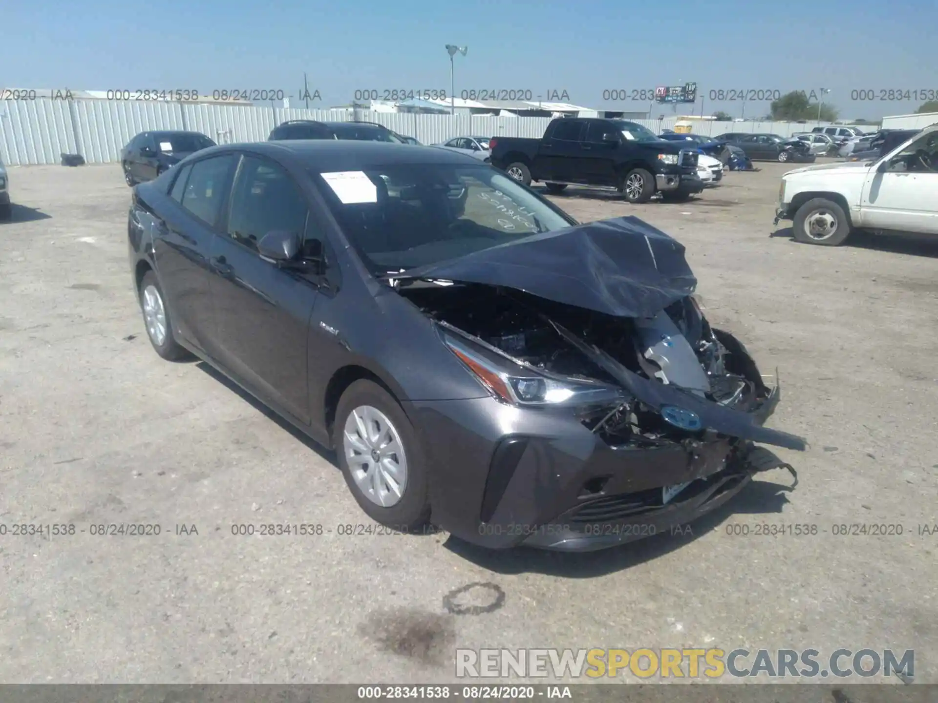 1 Photograph of a damaged car JTDKARFU1L3118534 TOYOTA PRIUS 2020