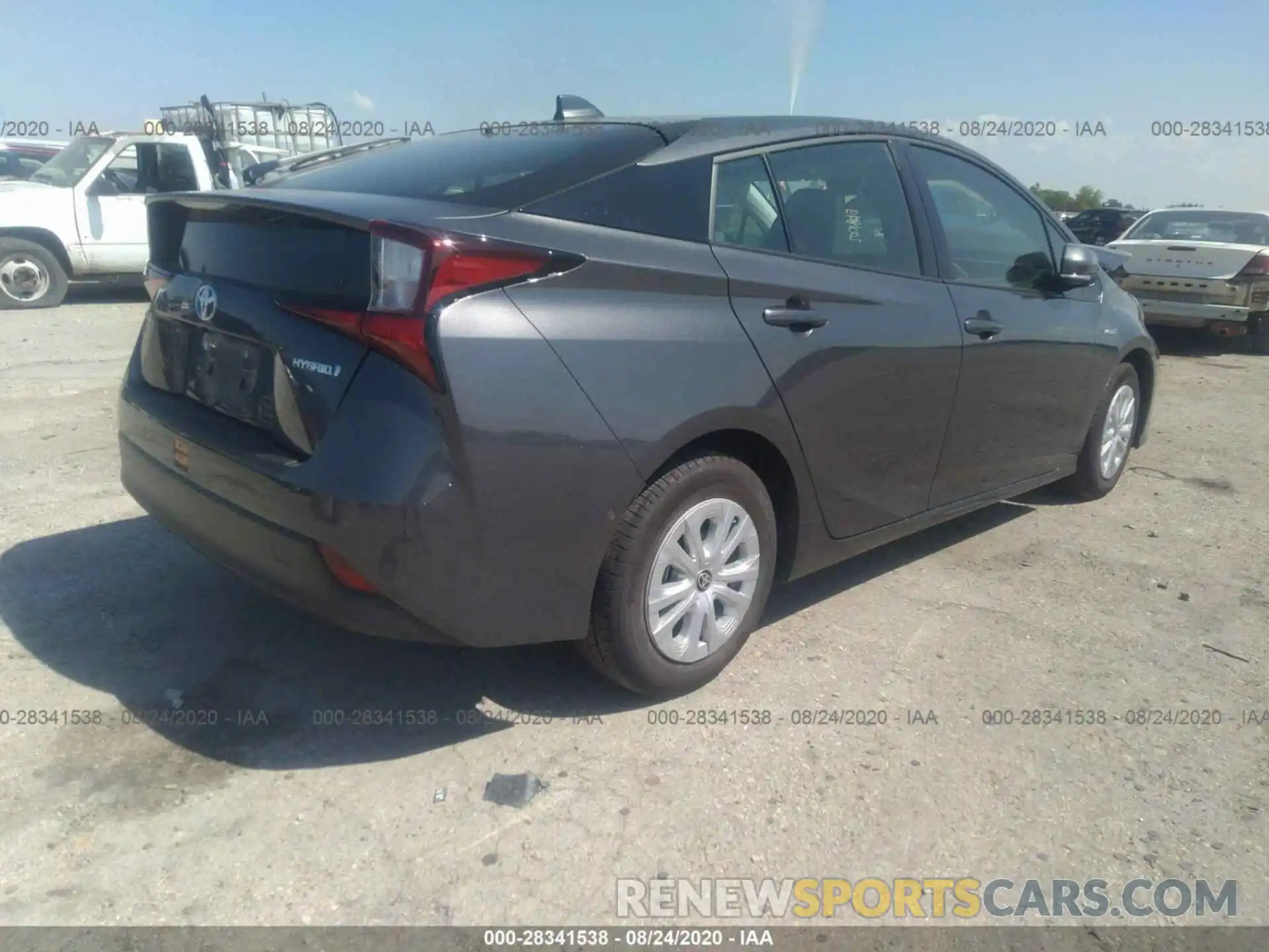 4 Photograph of a damaged car JTDKARFU1L3118534 TOYOTA PRIUS 2020