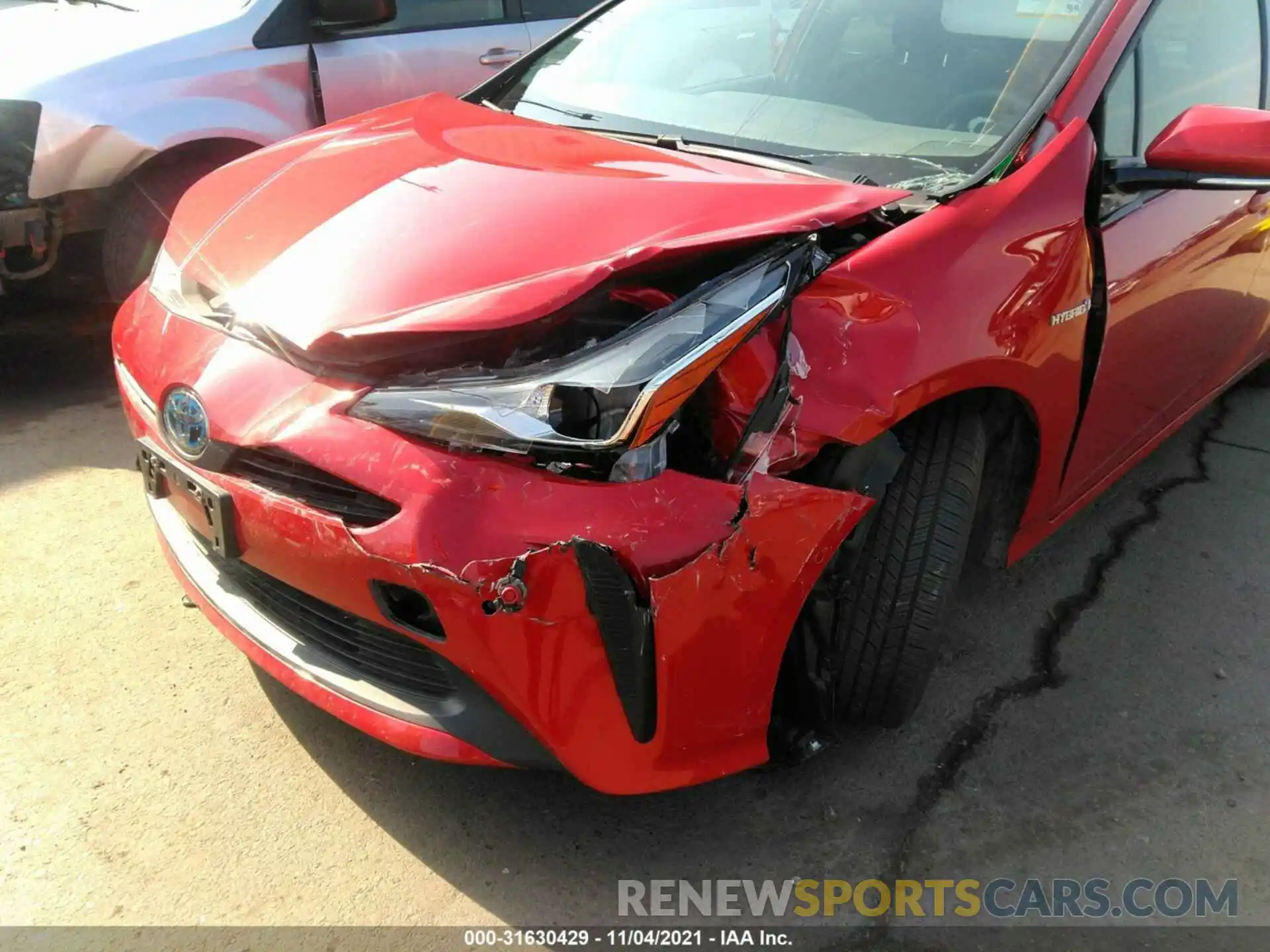 6 Photograph of a damaged car JTDKARFU1L3119232 TOYOTA PRIUS 2020