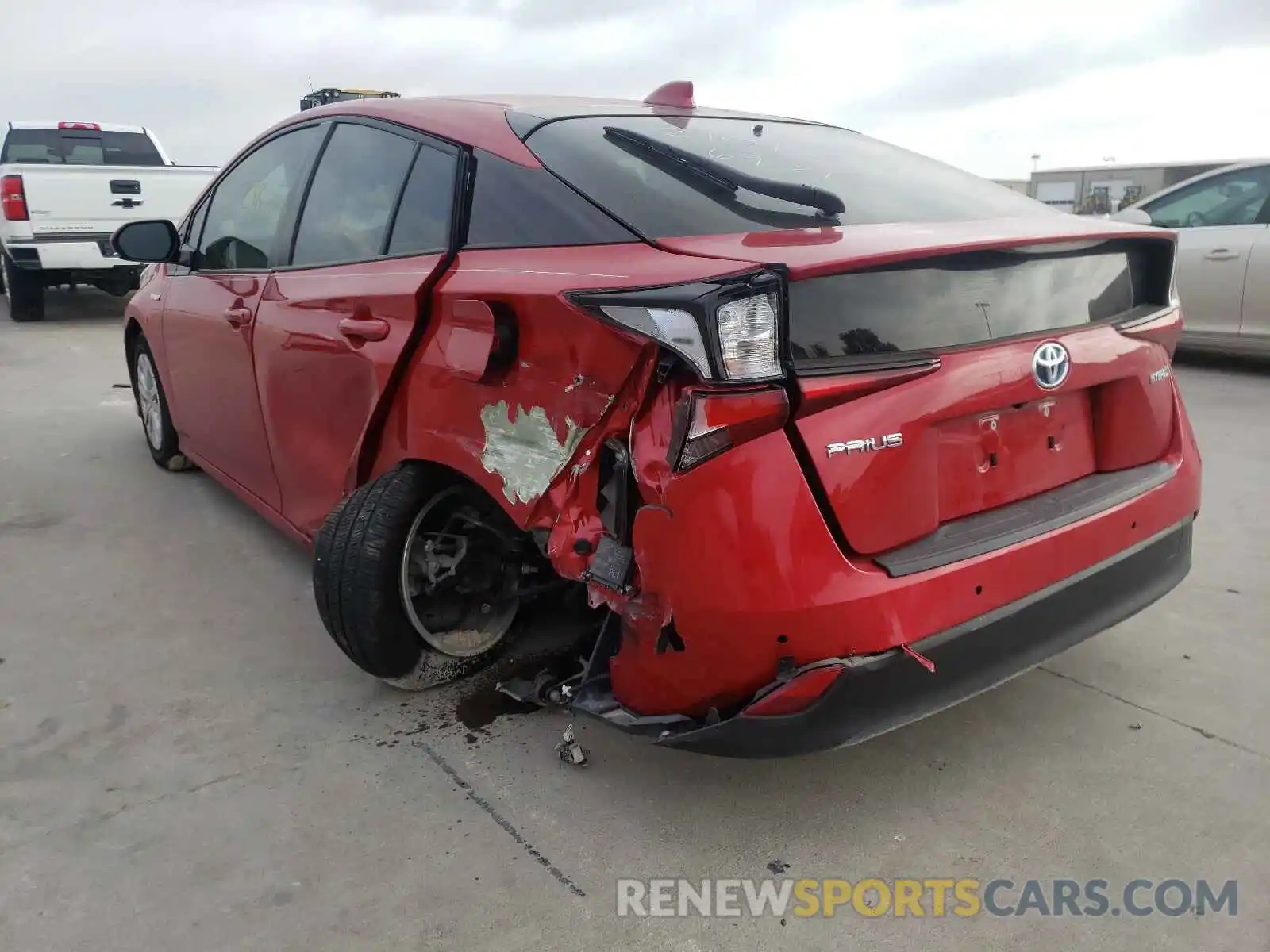 3 Photograph of a damaged car JTDKARFU1L3119554 TOYOTA PRIUS 2020