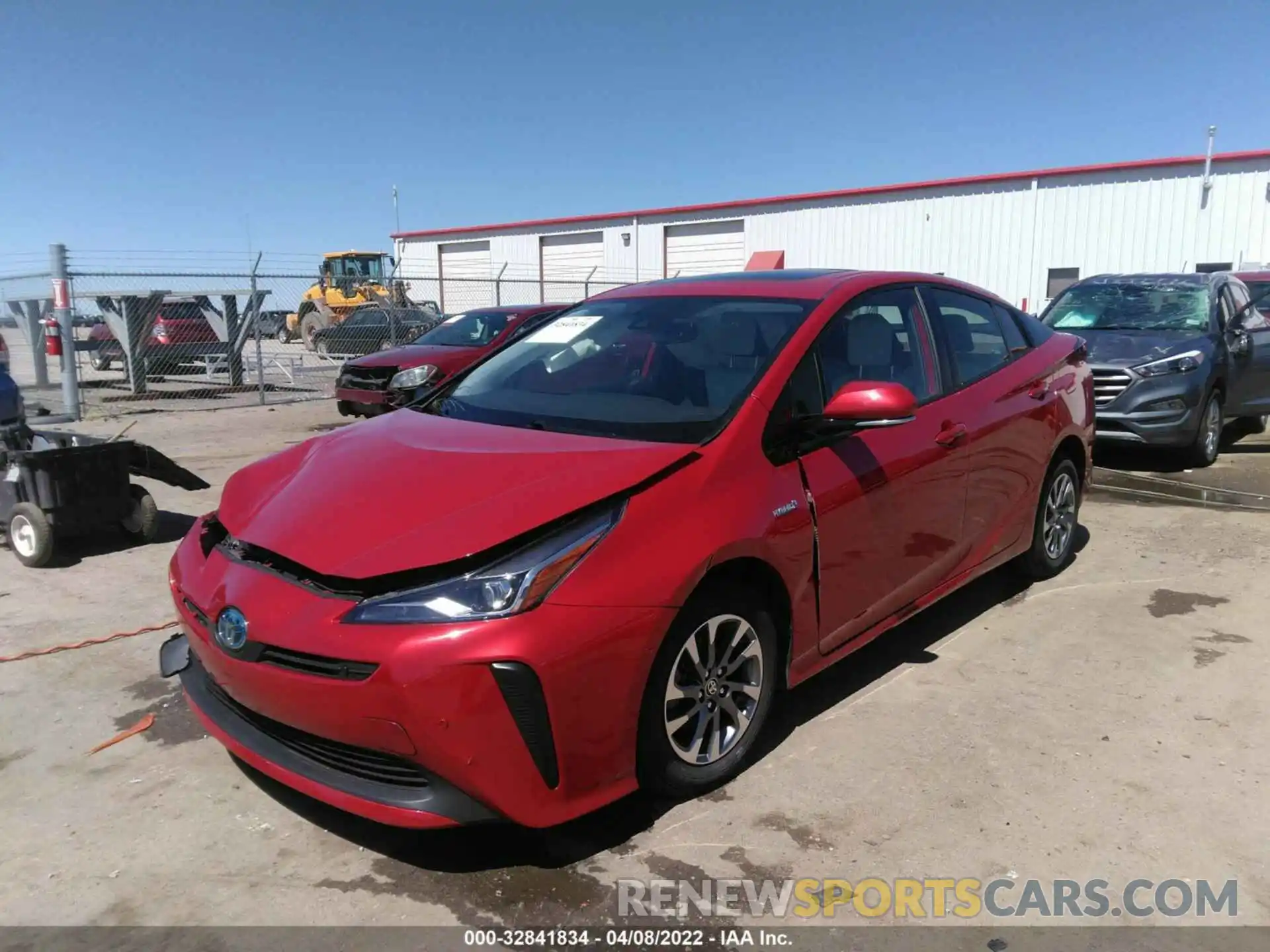 2 Фотография поврежденного автомобиля JTDKARFU1L3121157 TOYOTA PRIUS 2020