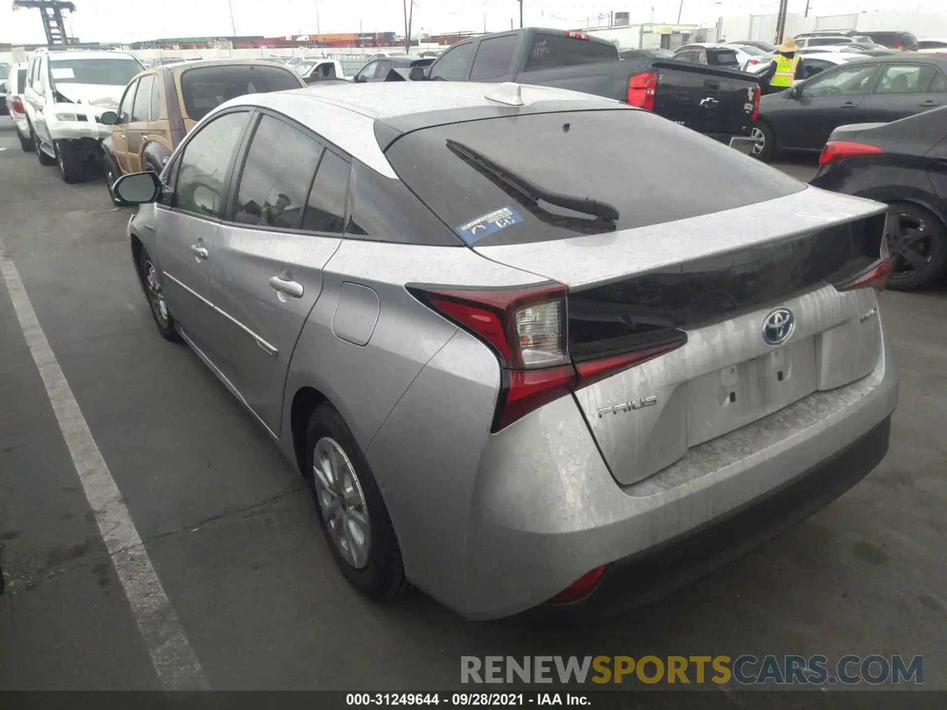 3 Photograph of a damaged car JTDKARFU1L3121949 TOYOTA PRIUS 2020