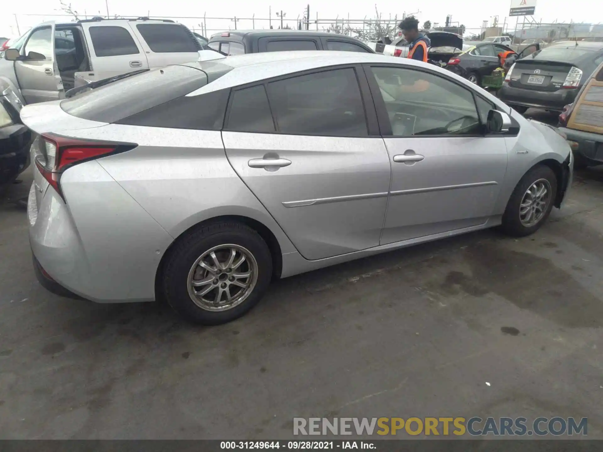 4 Photograph of a damaged car JTDKARFU1L3121949 TOYOTA PRIUS 2020