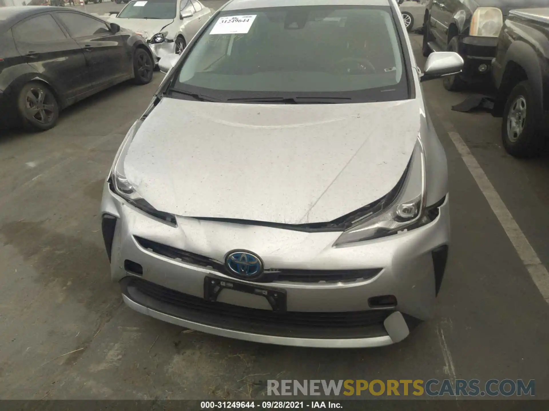 6 Photograph of a damaged car JTDKARFU1L3121949 TOYOTA PRIUS 2020