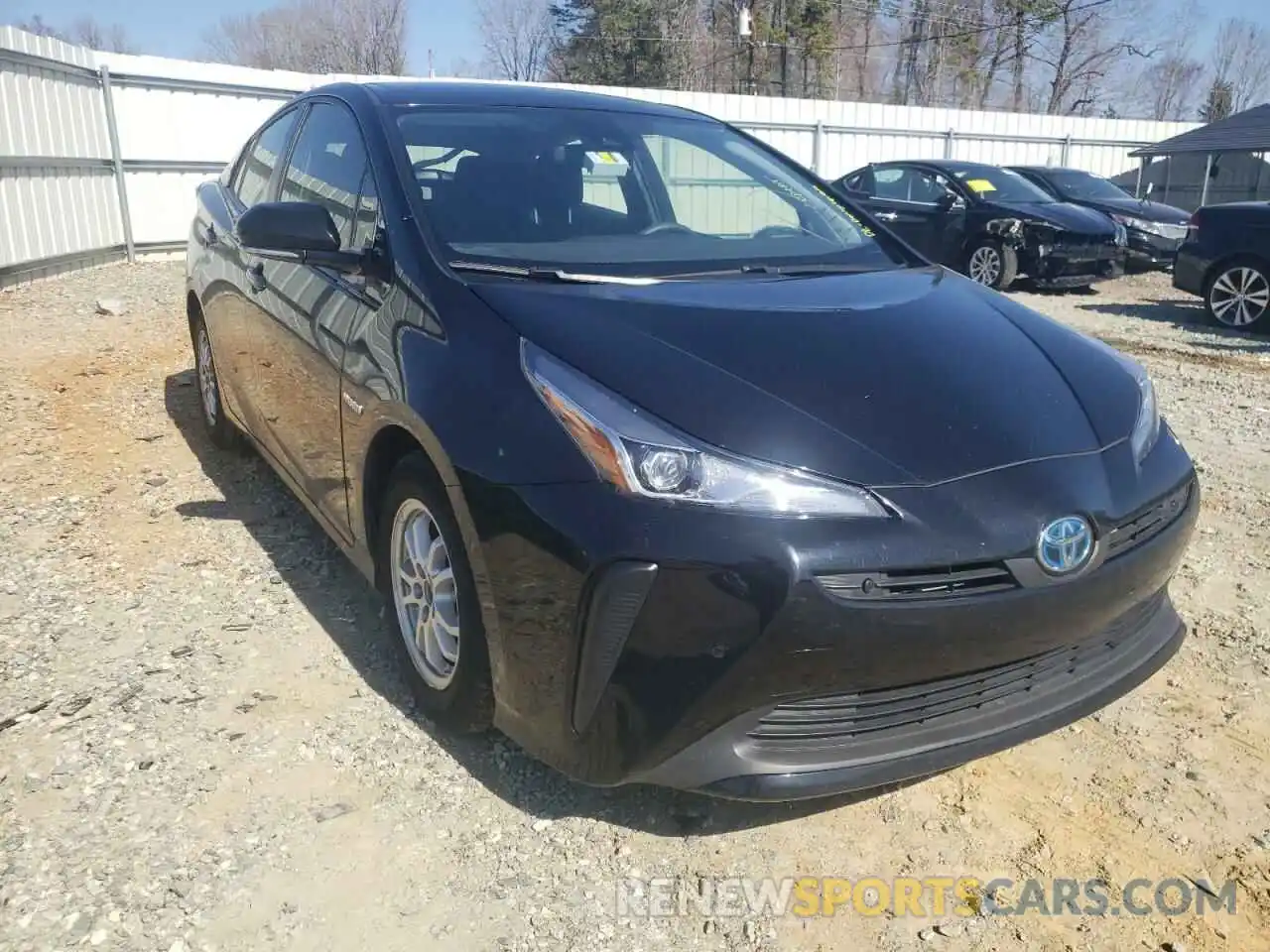 1 Photograph of a damaged car JTDKARFU2L3103119 TOYOTA PRIUS 2020