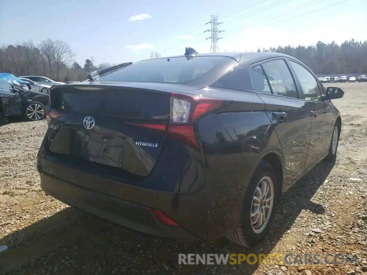 4 Photograph of a damaged car JTDKARFU2L3103119 TOYOTA PRIUS 2020