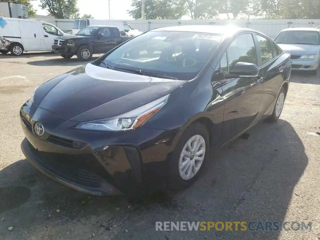 2 Photograph of a damaged car JTDKARFU2L3103833 TOYOTA PRIUS 2020