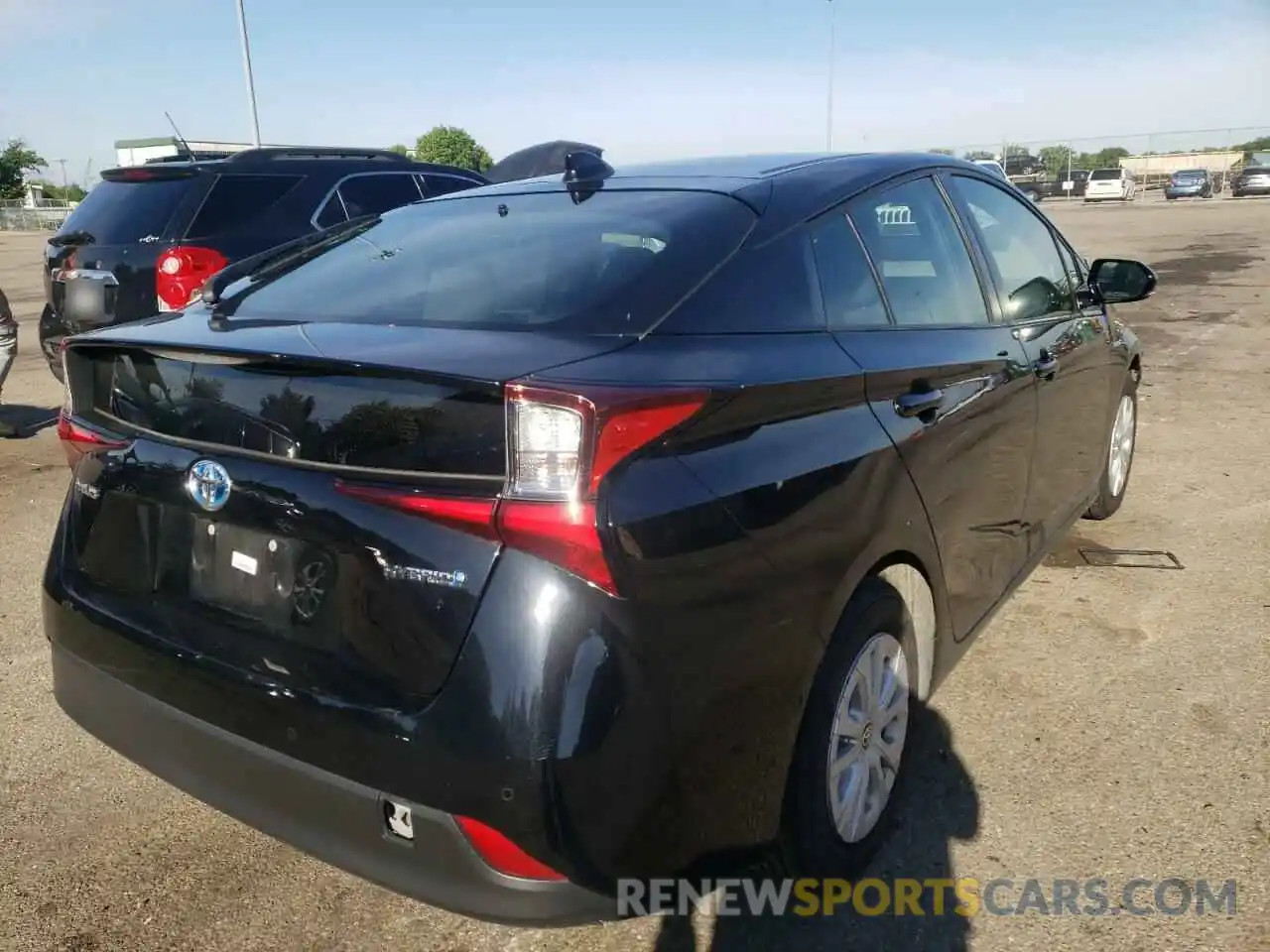 4 Photograph of a damaged car JTDKARFU2L3103833 TOYOTA PRIUS 2020