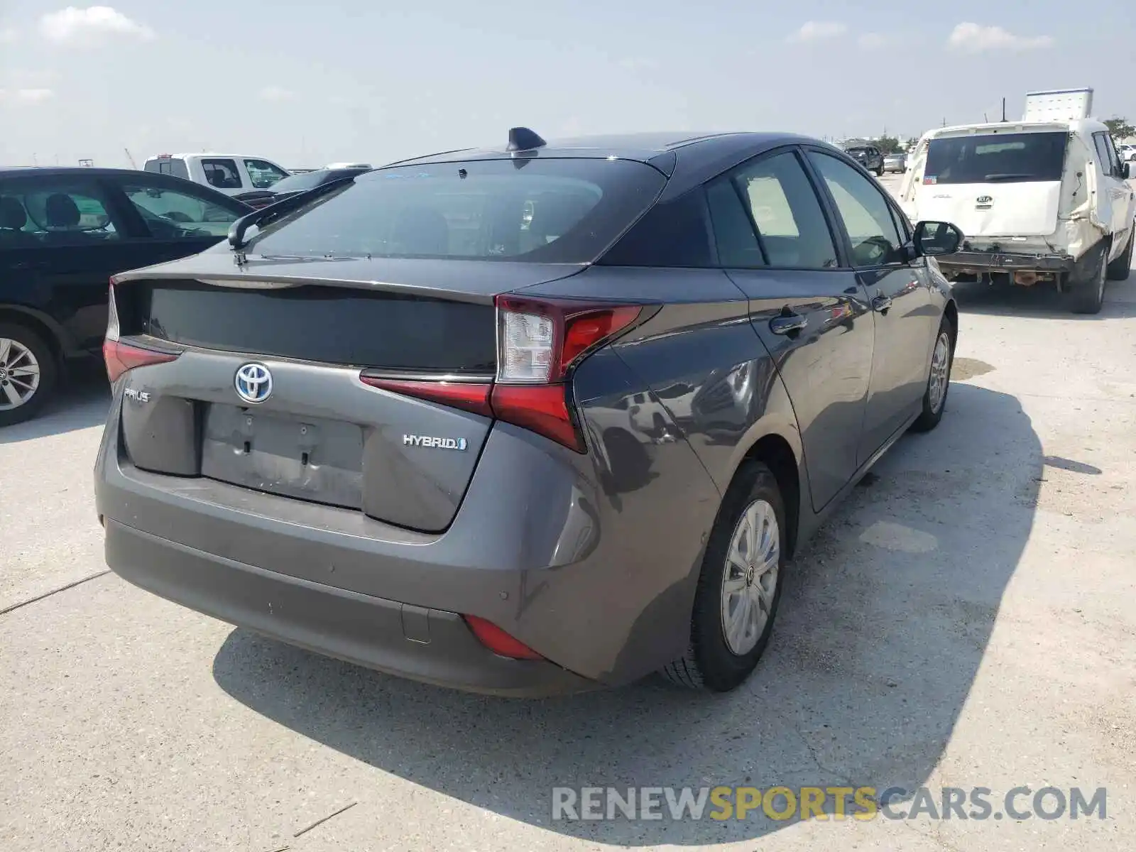 4 Photograph of a damaged car JTDKARFU2L3104318 TOYOTA PRIUS 2020