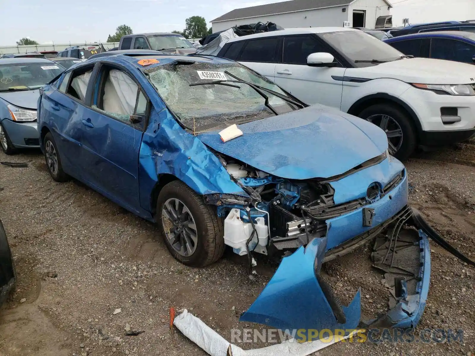 1 Photograph of a damaged car JTDKARFU2L3105534 TOYOTA PRIUS 2020
