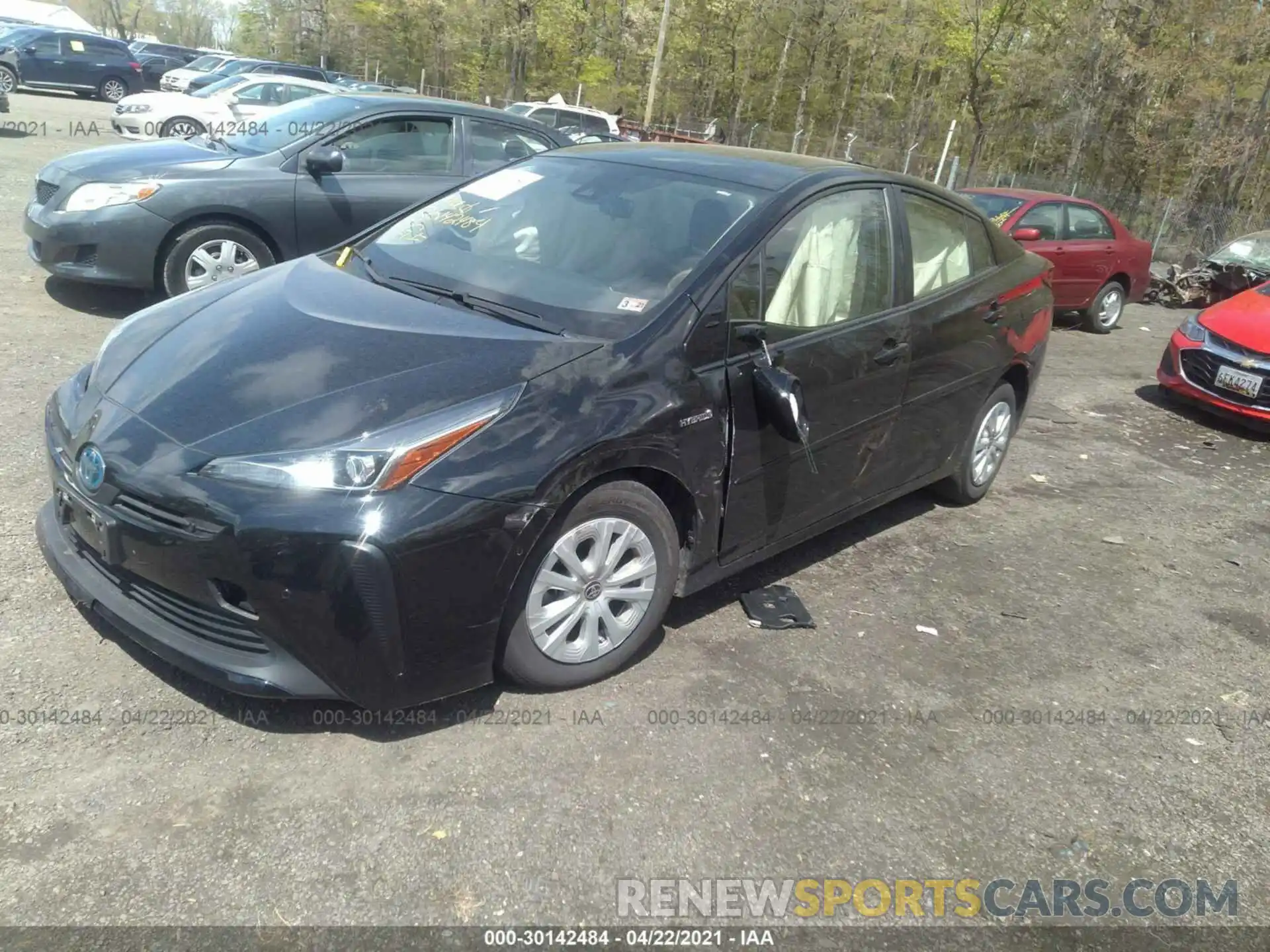 2 Photograph of a damaged car JTDKARFU2L3105551 TOYOTA PRIUS 2020