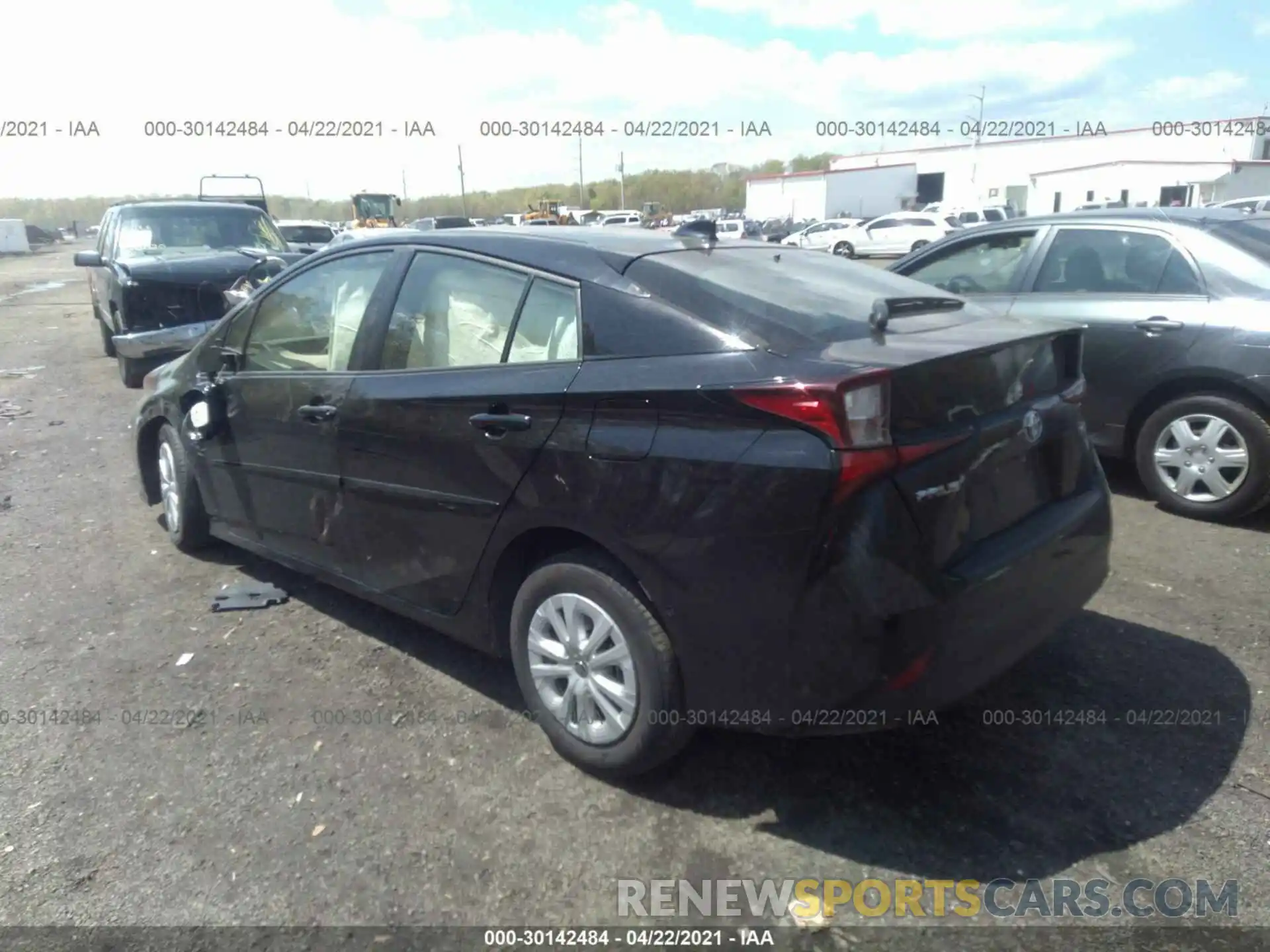 3 Photograph of a damaged car JTDKARFU2L3105551 TOYOTA PRIUS 2020