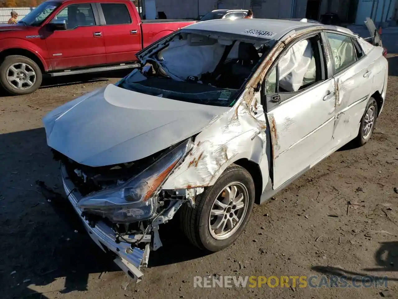 2 Photograph of a damaged car JTDKARFU2L3106392 TOYOTA PRIUS 2020