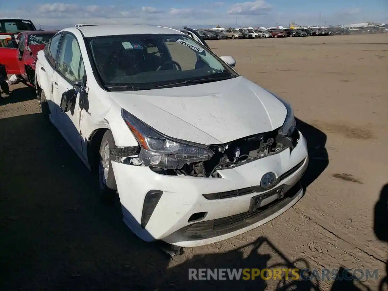 1 Photograph of a damaged car JTDKARFU2L3107171 TOYOTA PRIUS 2020