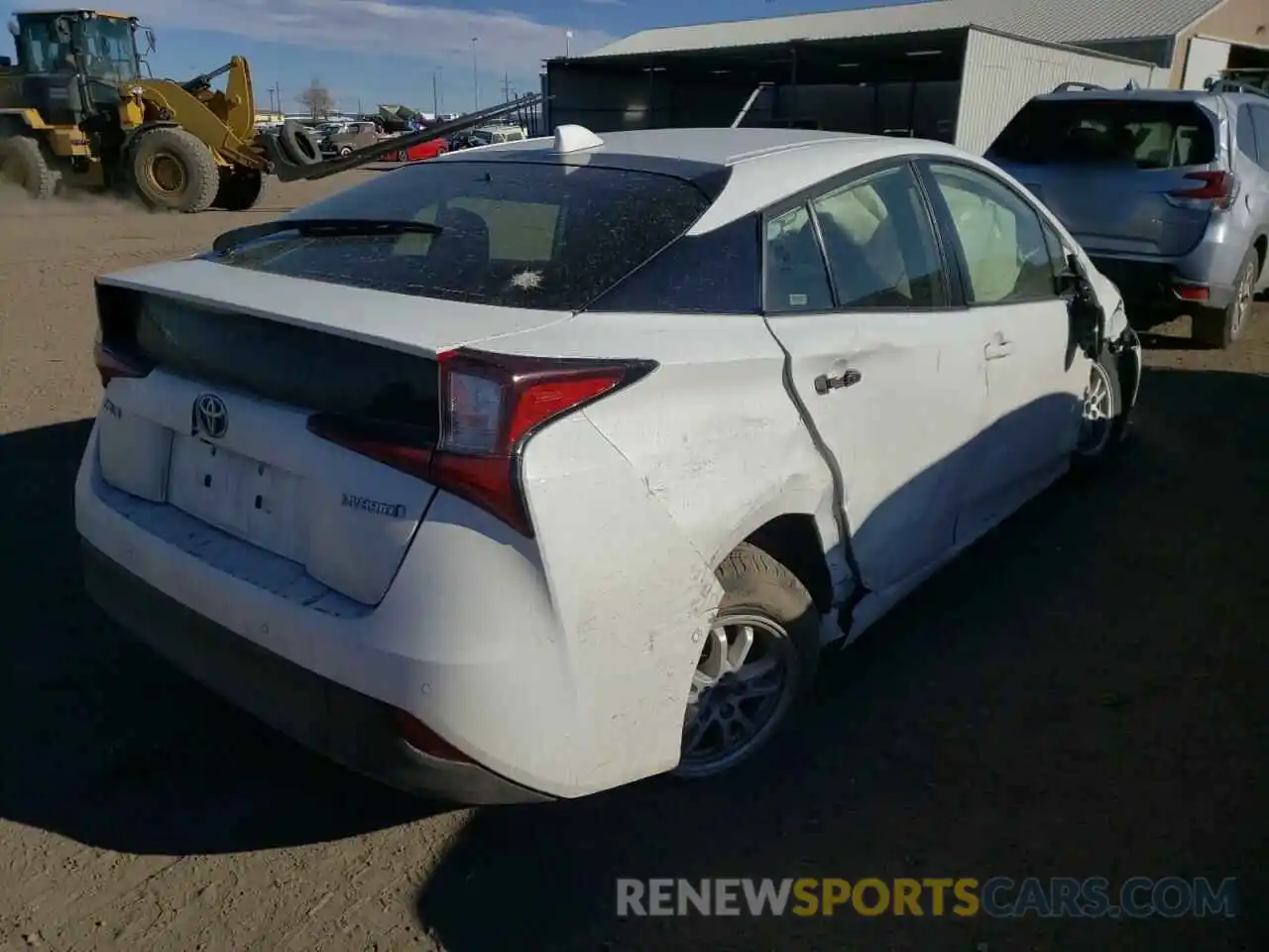 4 Photograph of a damaged car JTDKARFU2L3107171 TOYOTA PRIUS 2020