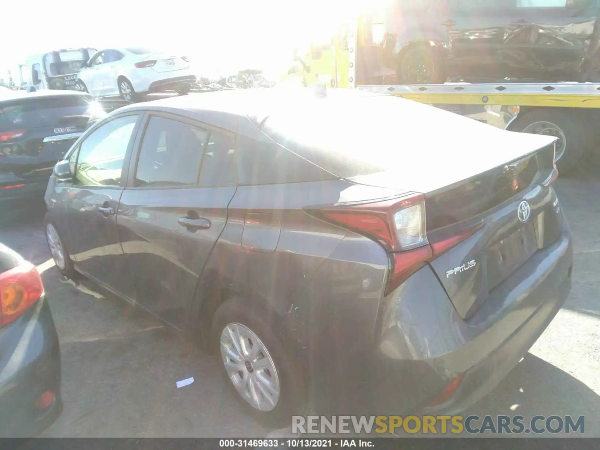 3 Photograph of a damaged car JTDKARFU2L3108336 TOYOTA PRIUS 2020