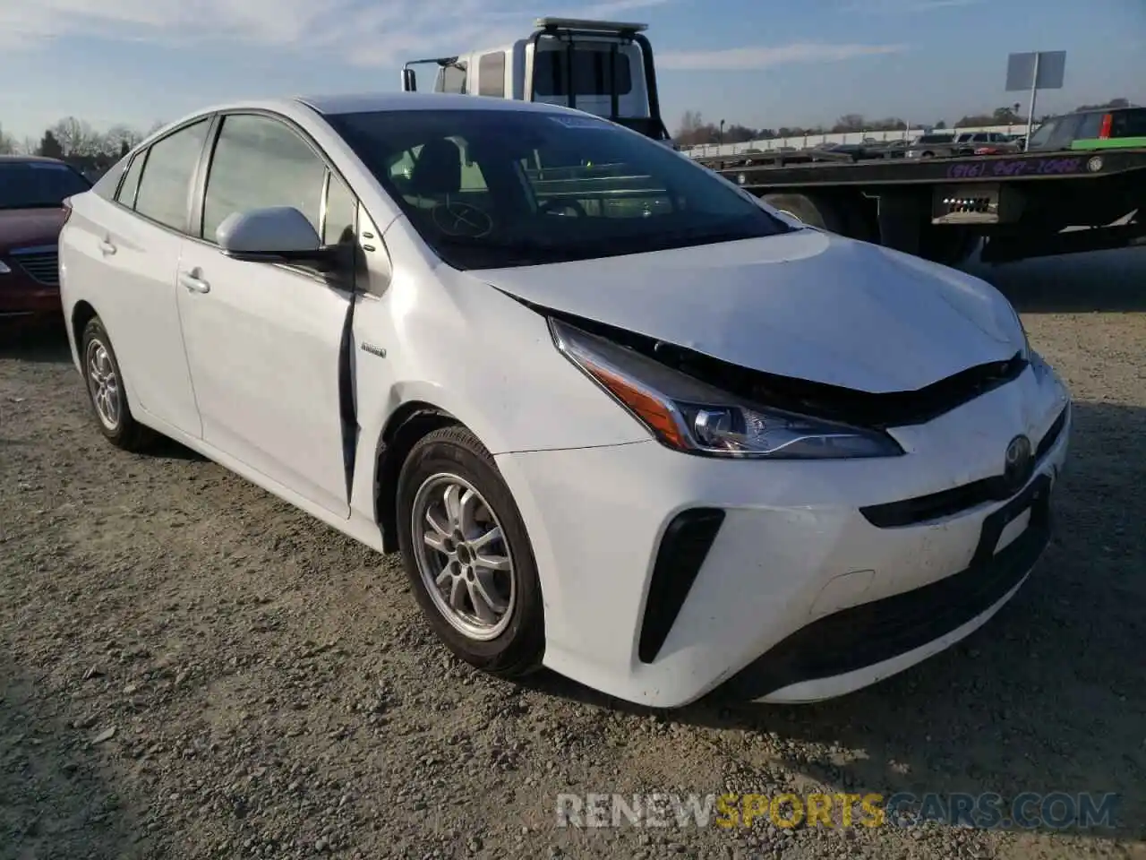 1 Photograph of a damaged car JTDKARFU2L3109194 TOYOTA PRIUS 2020