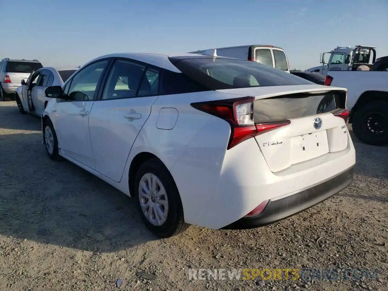 3 Photograph of a damaged car JTDKARFU2L3109194 TOYOTA PRIUS 2020