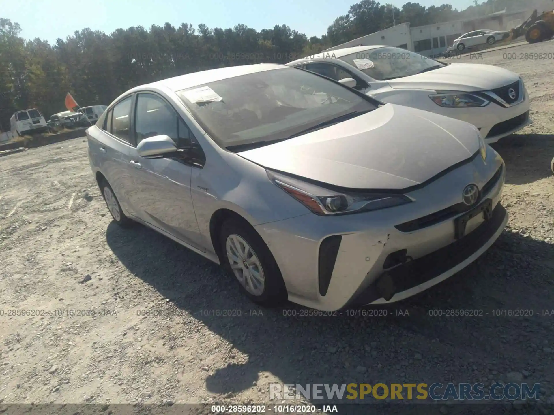 1 Photograph of a damaged car JTDKARFU2L3109695 TOYOTA PRIUS 2020