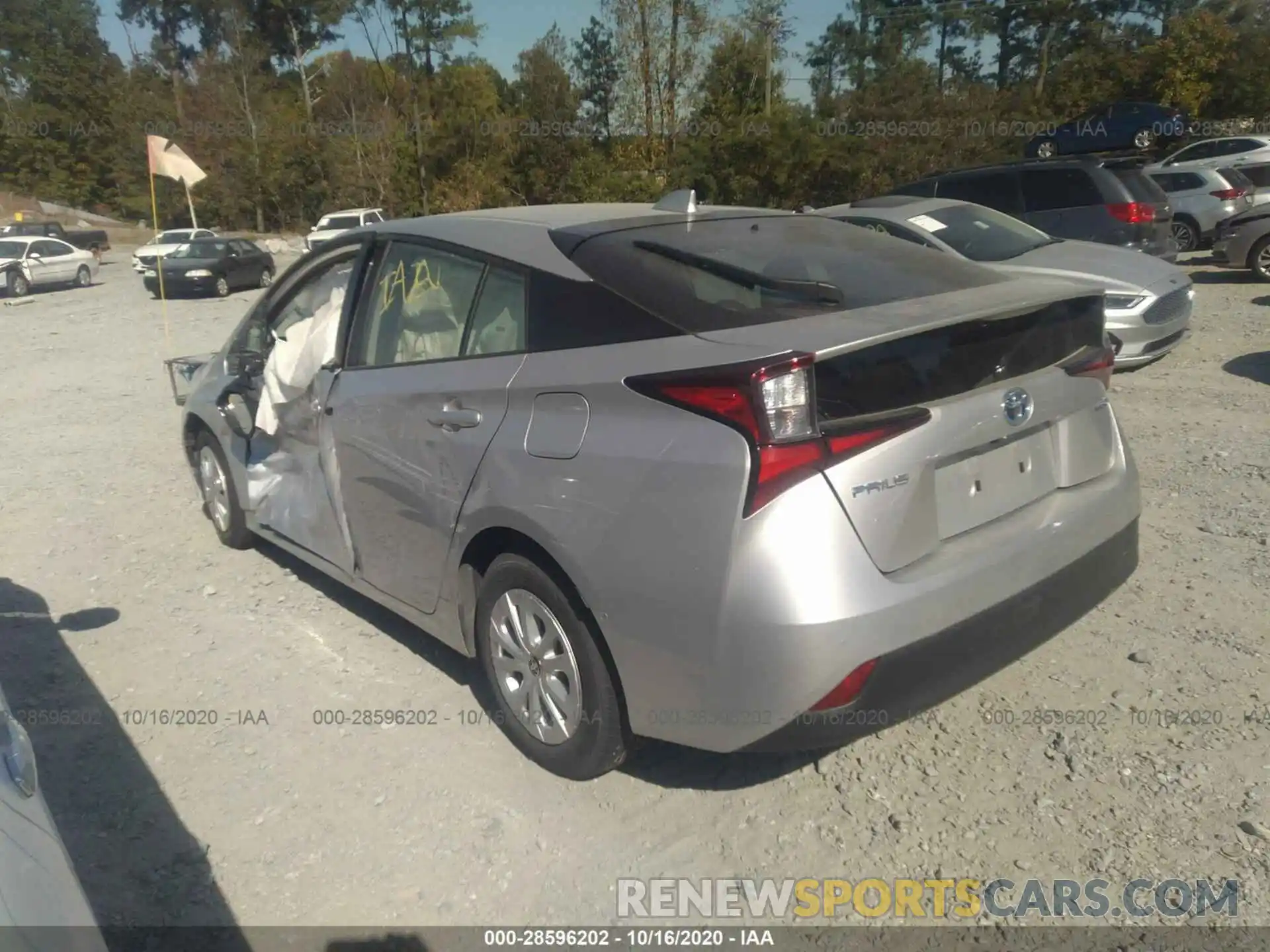 3 Photograph of a damaged car JTDKARFU2L3109695 TOYOTA PRIUS 2020