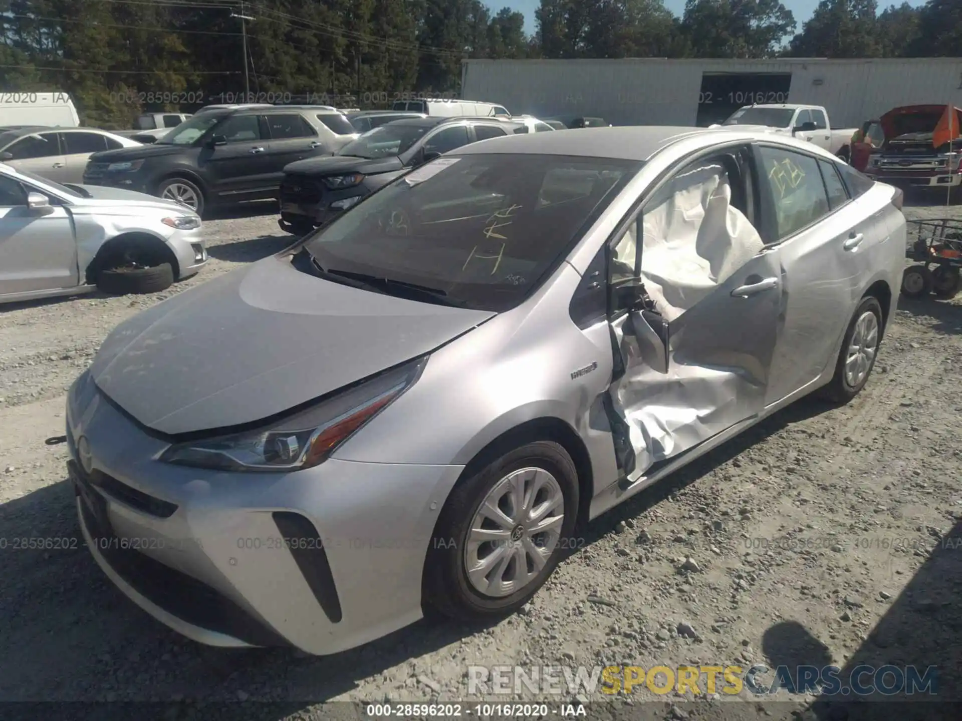 6 Photograph of a damaged car JTDKARFU2L3109695 TOYOTA PRIUS 2020