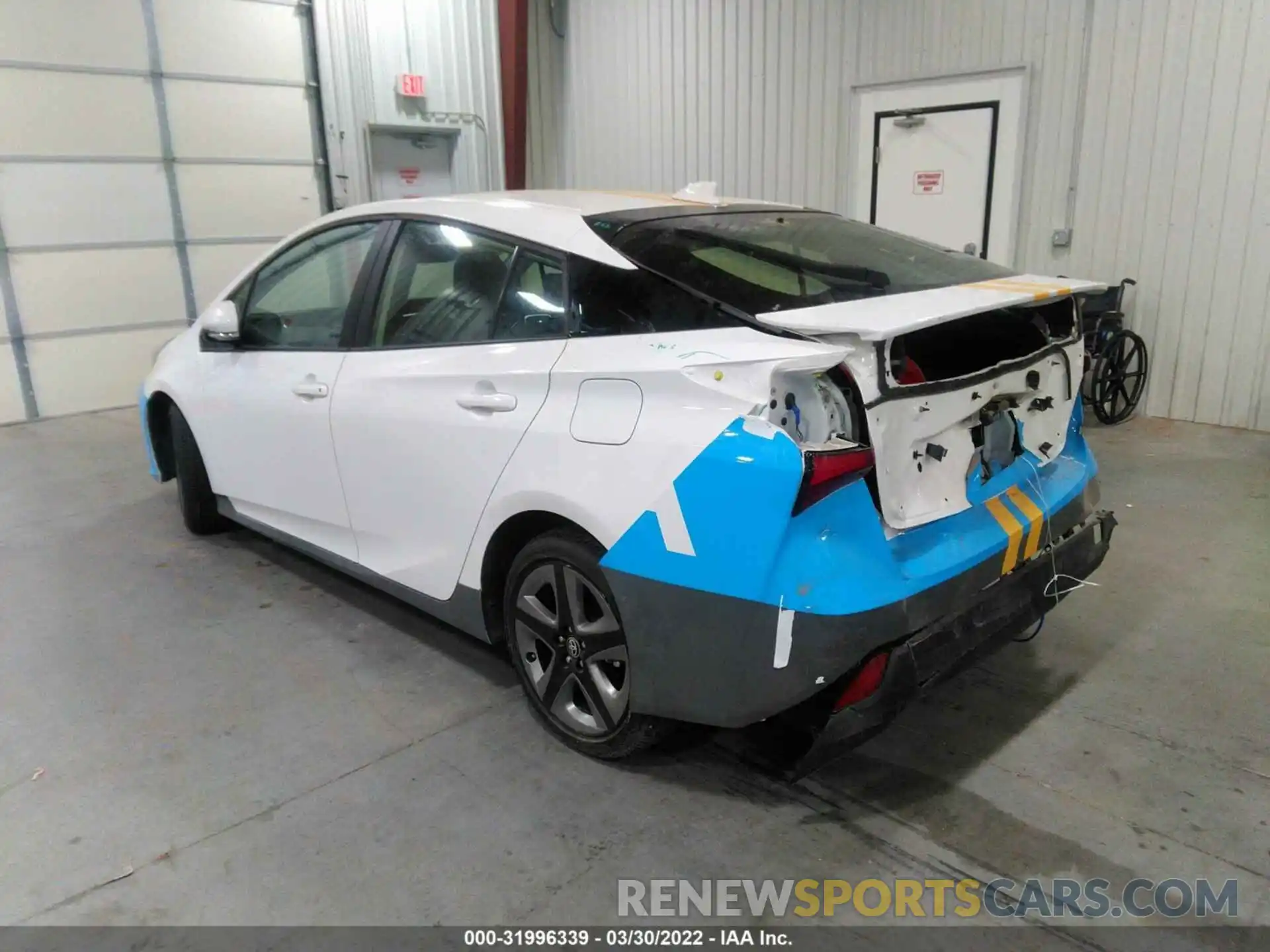 3 Photograph of a damaged car JTDKARFU2L3110636 TOYOTA PRIUS 2020