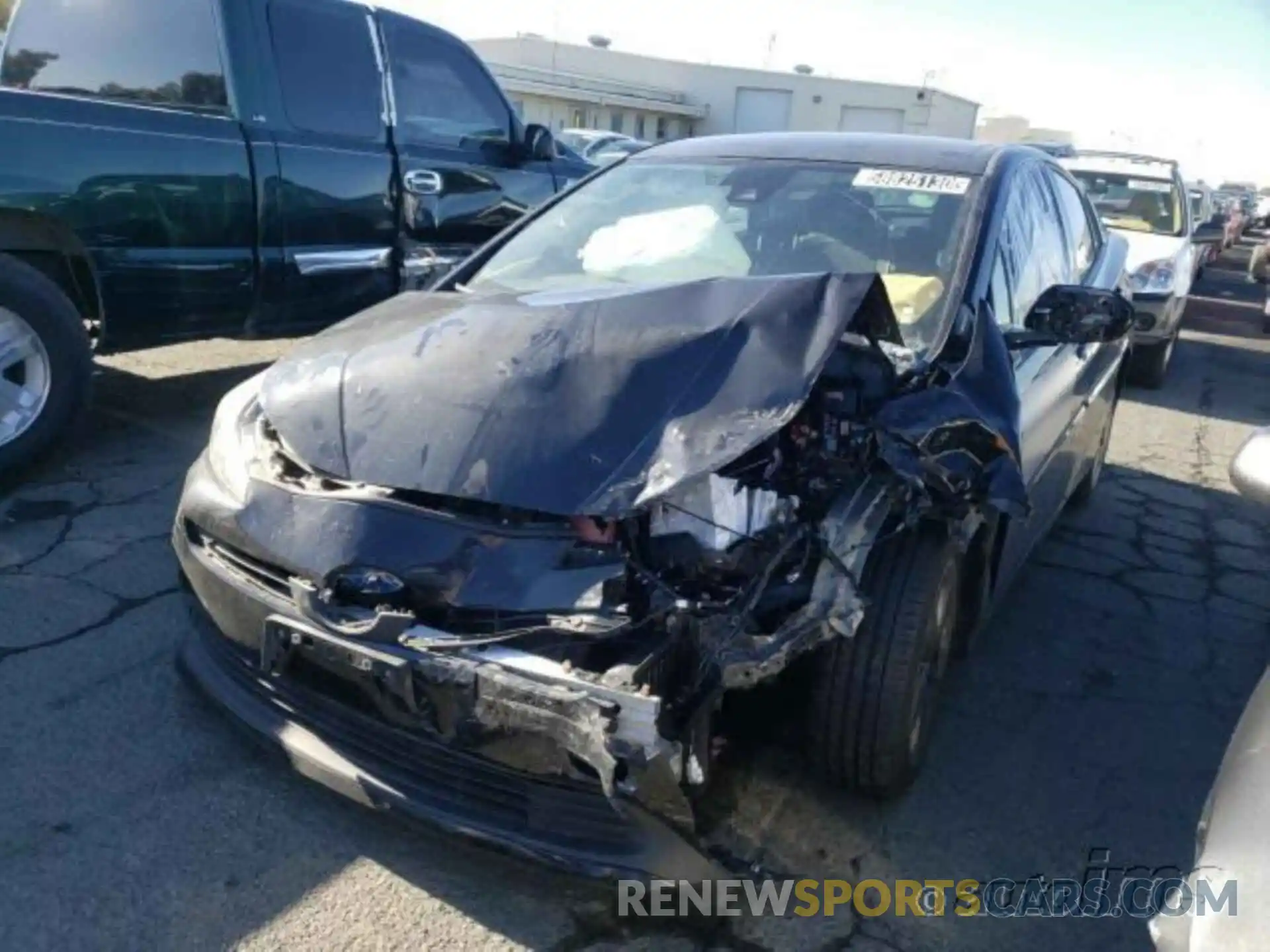 2 Photograph of a damaged car JTDKARFU2L3112001 TOYOTA PRIUS 2020