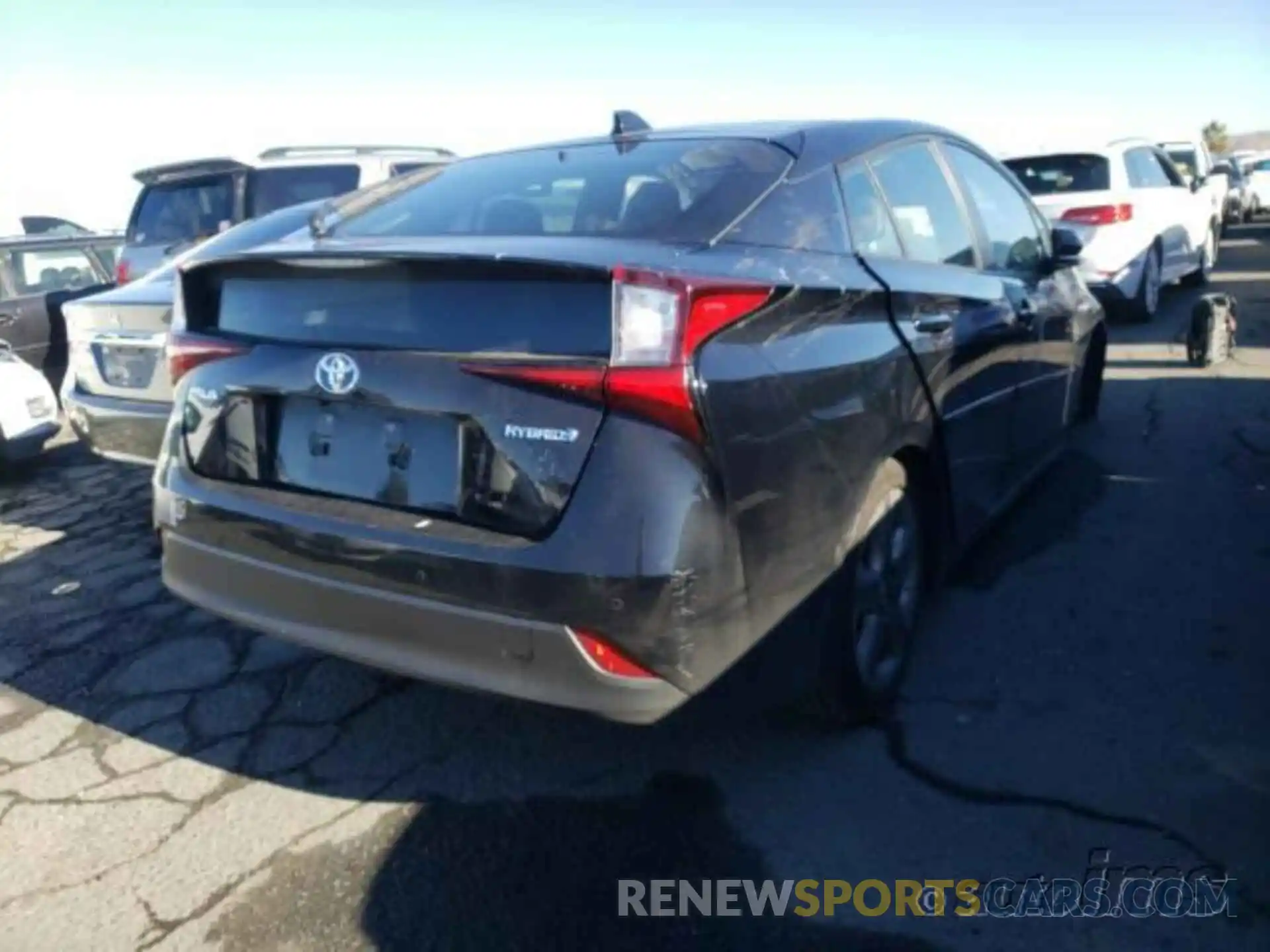 4 Photograph of a damaged car JTDKARFU2L3112001 TOYOTA PRIUS 2020