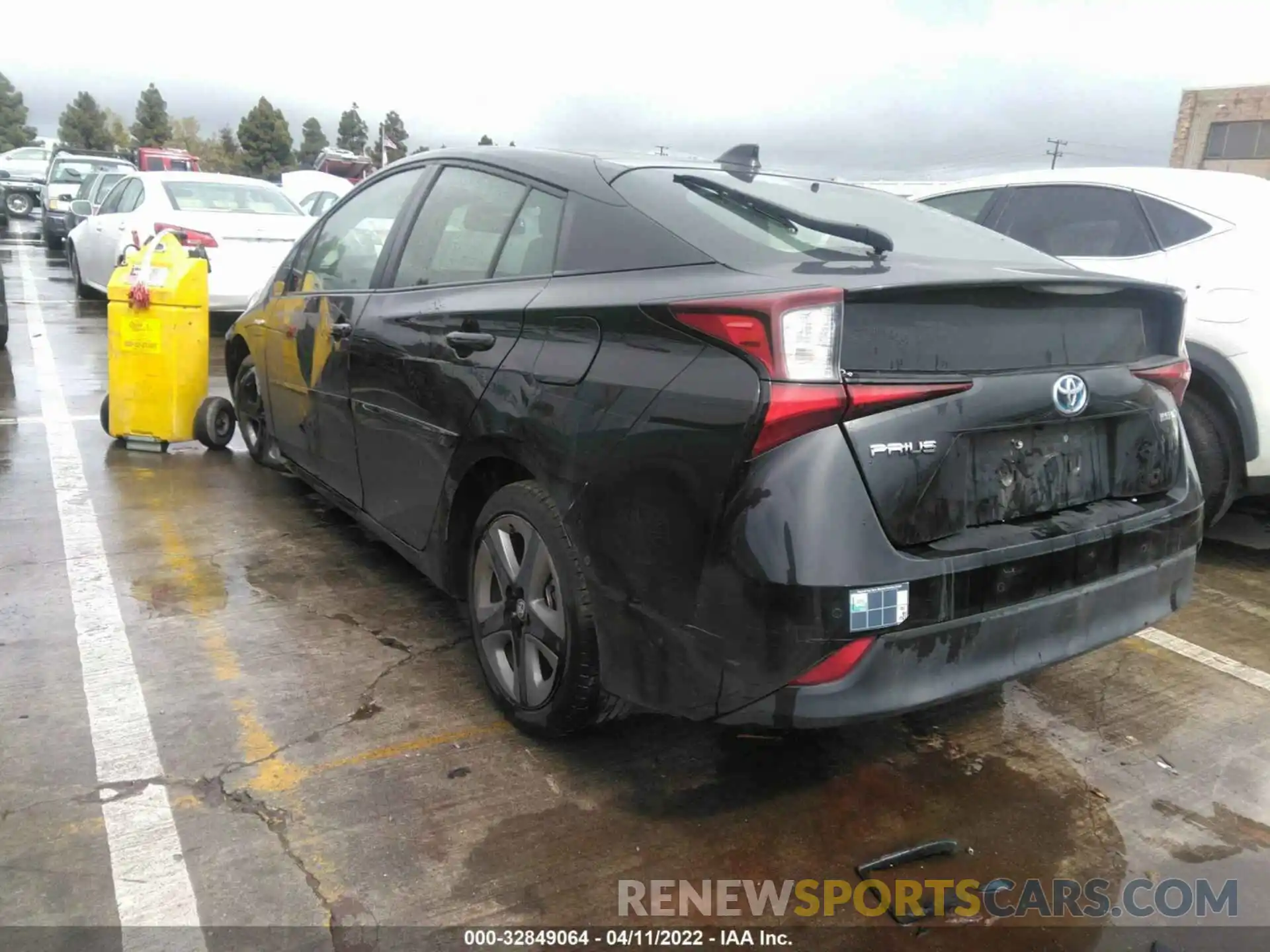 3 Photograph of a damaged car JTDKARFU2L3112077 TOYOTA PRIUS 2020