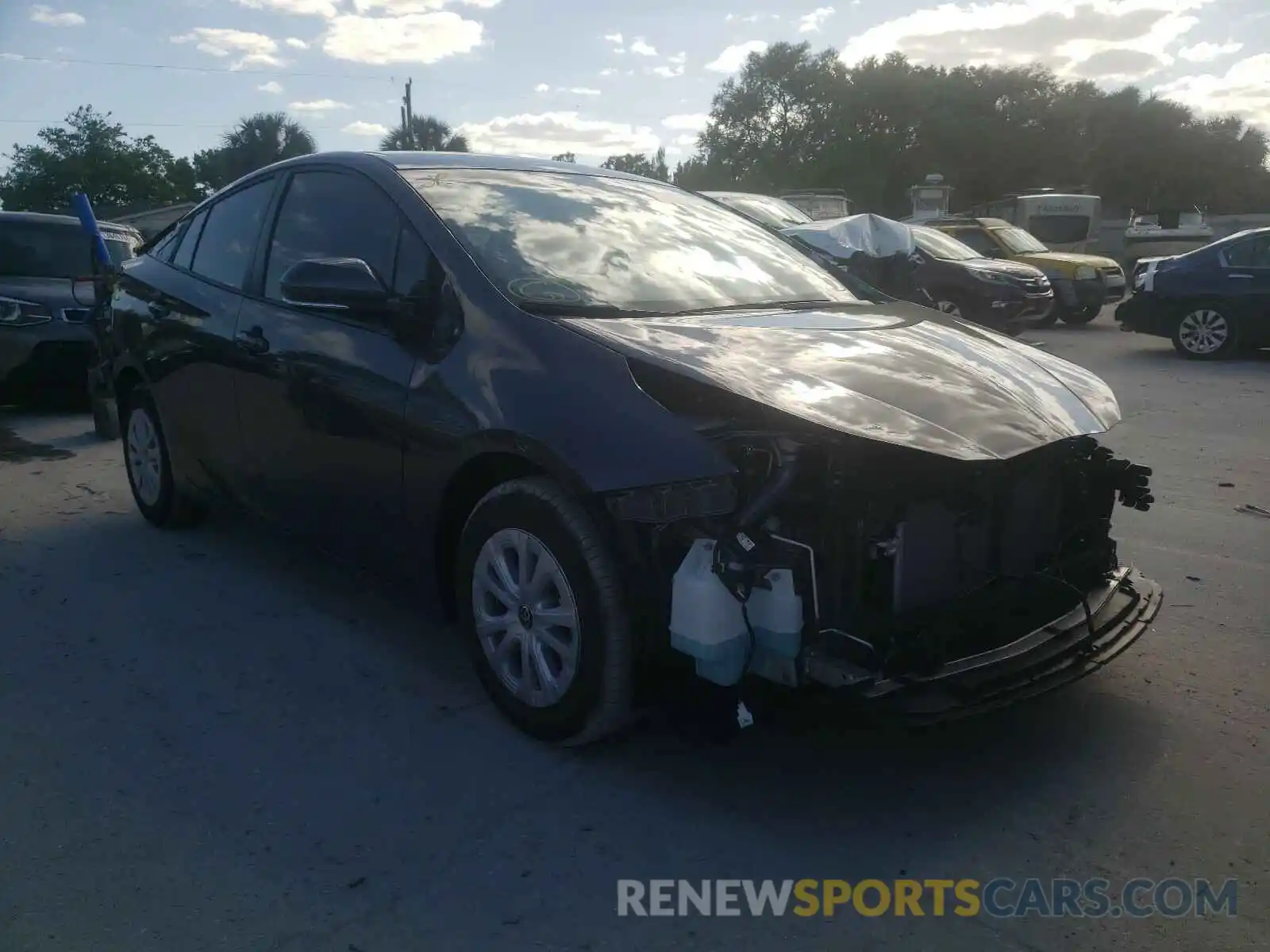 1 Photograph of a damaged car JTDKARFU2L3112208 TOYOTA PRIUS 2020