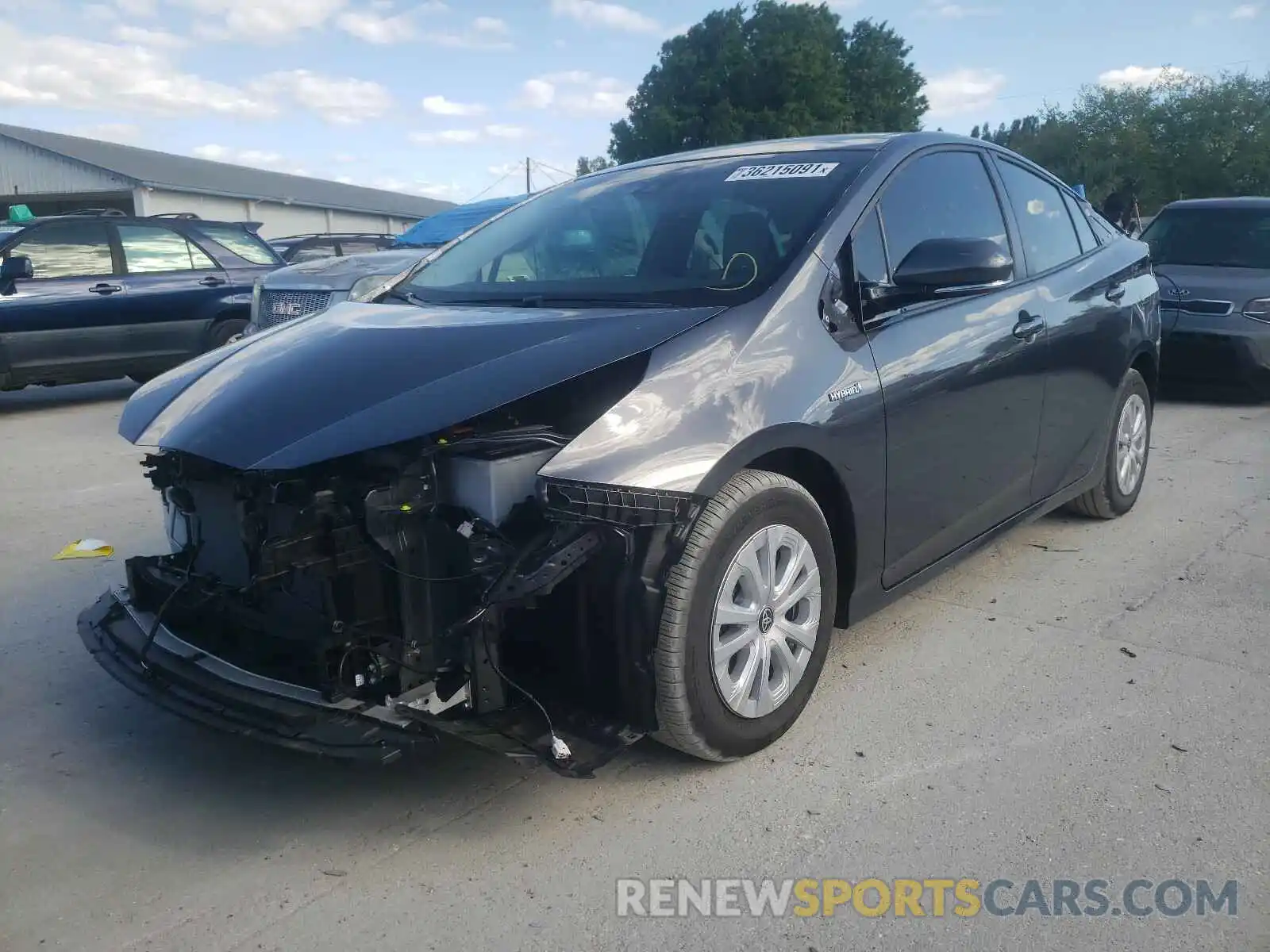 2 Photograph of a damaged car JTDKARFU2L3112208 TOYOTA PRIUS 2020