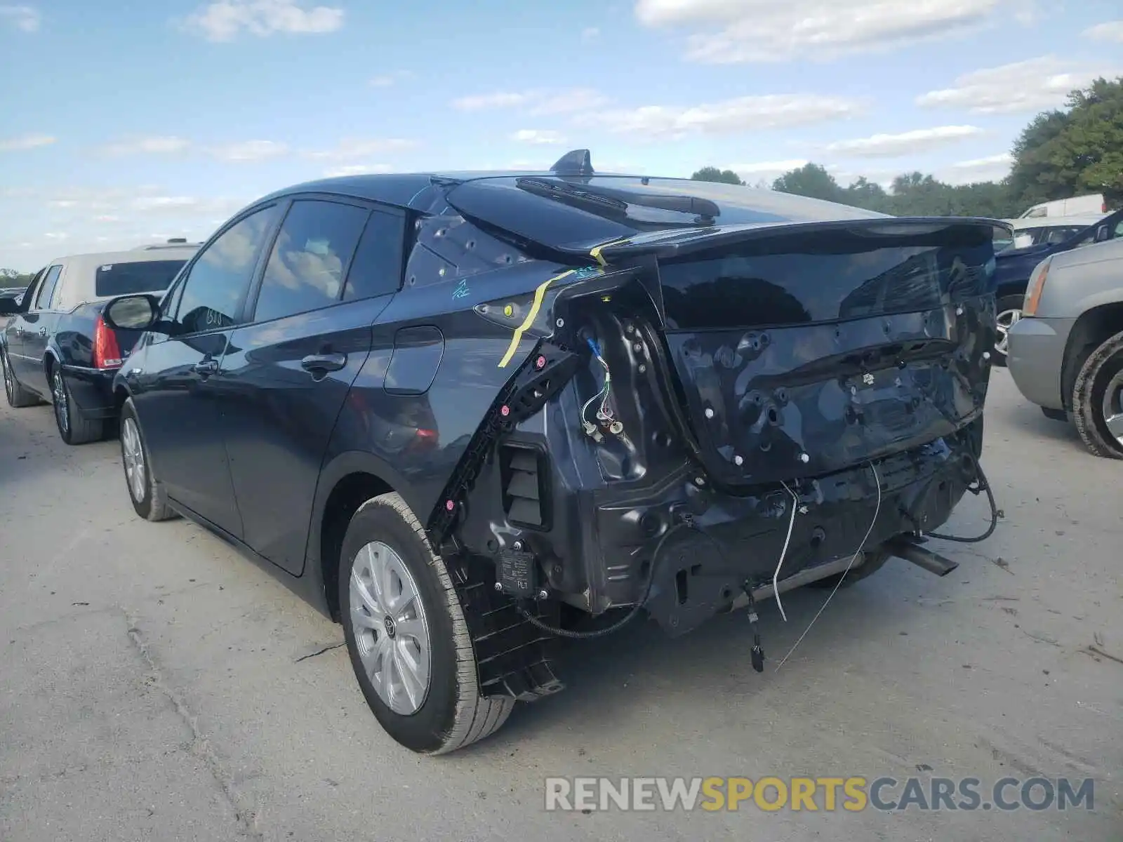 3 Photograph of a damaged car JTDKARFU2L3112208 TOYOTA PRIUS 2020