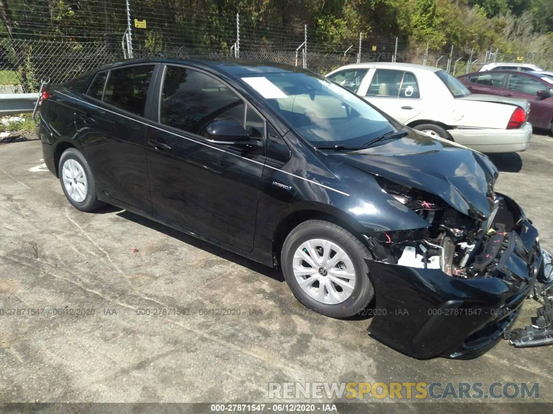 1 Photograph of a damaged car JTDKARFU2L3113780 TOYOTA PRIUS 2020