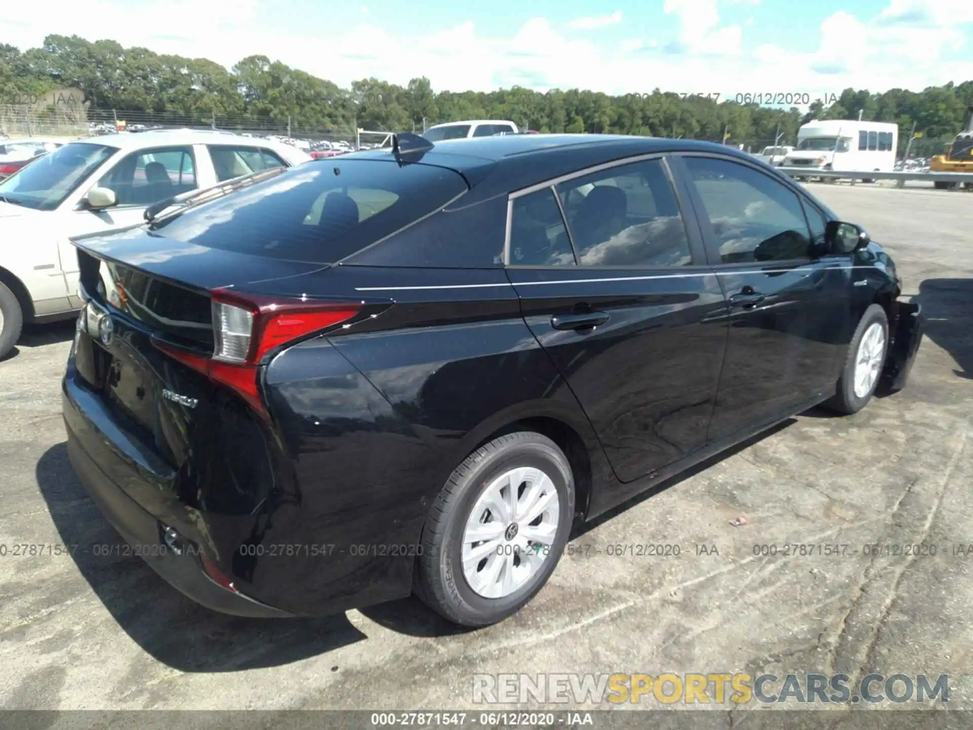 4 Photograph of a damaged car JTDKARFU2L3113780 TOYOTA PRIUS 2020