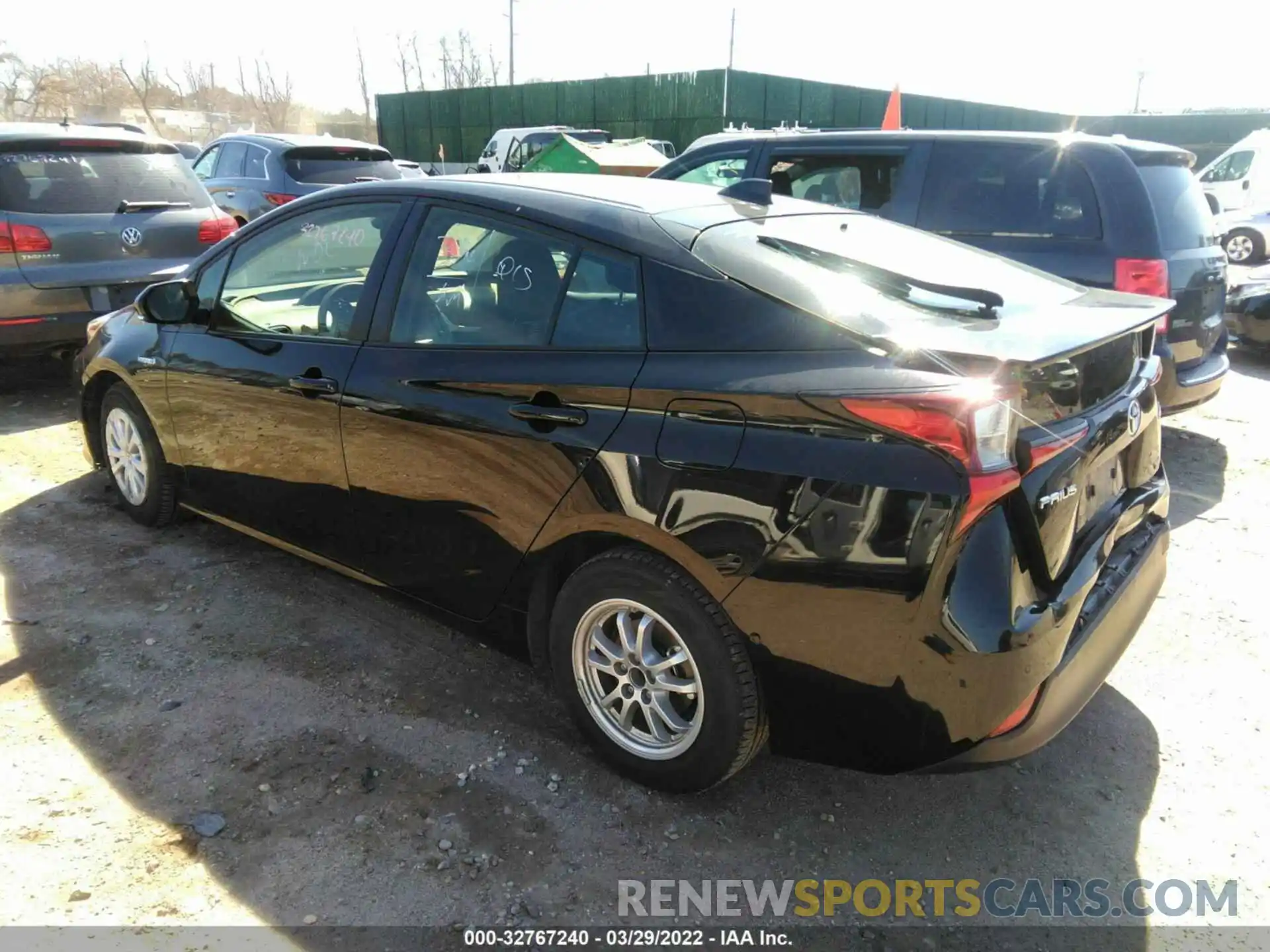 3 Photograph of a damaged car JTDKARFU2L3113925 TOYOTA PRIUS 2020