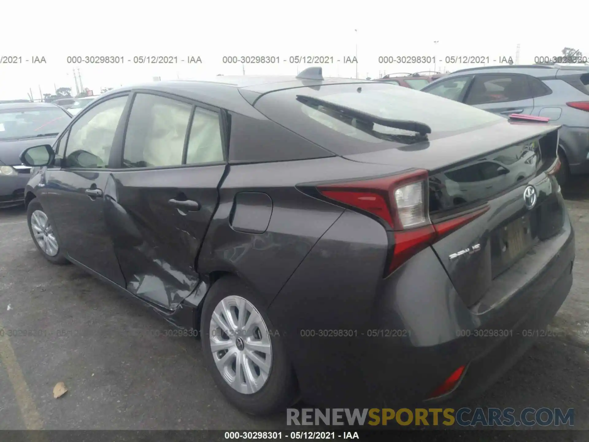 6 Photograph of a damaged car JTDKARFU2L3114010 TOYOTA PRIUS 2020