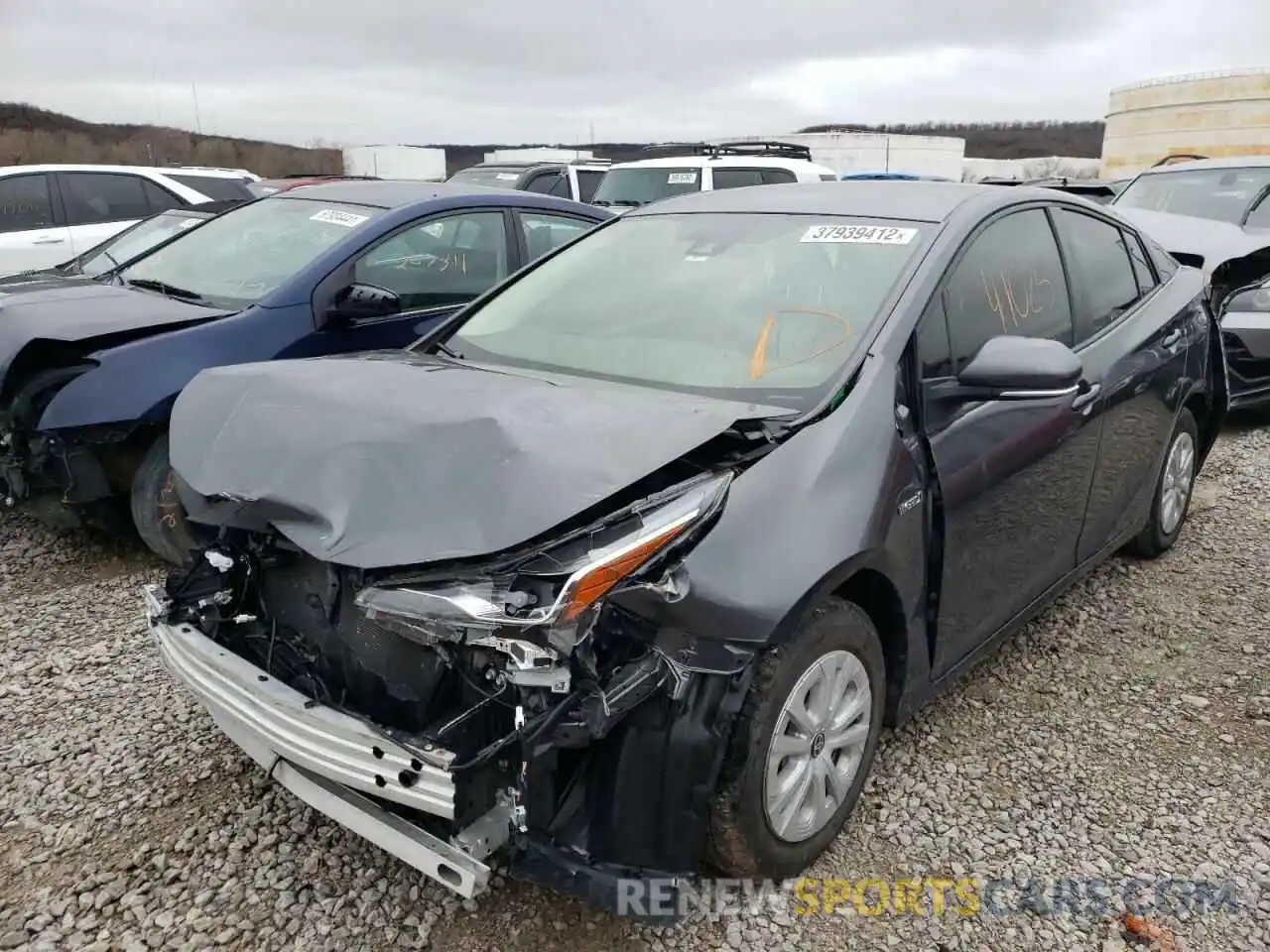 2 Photograph of a damaged car JTDKARFU2L3114105 TOYOTA PRIUS 2020