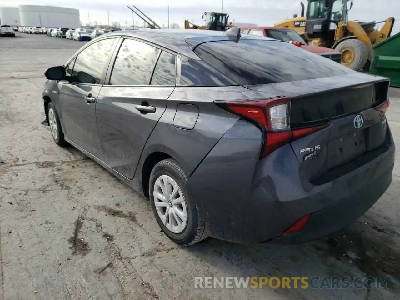 3 Photograph of a damaged car JTDKARFU2L3114105 TOYOTA PRIUS 2020