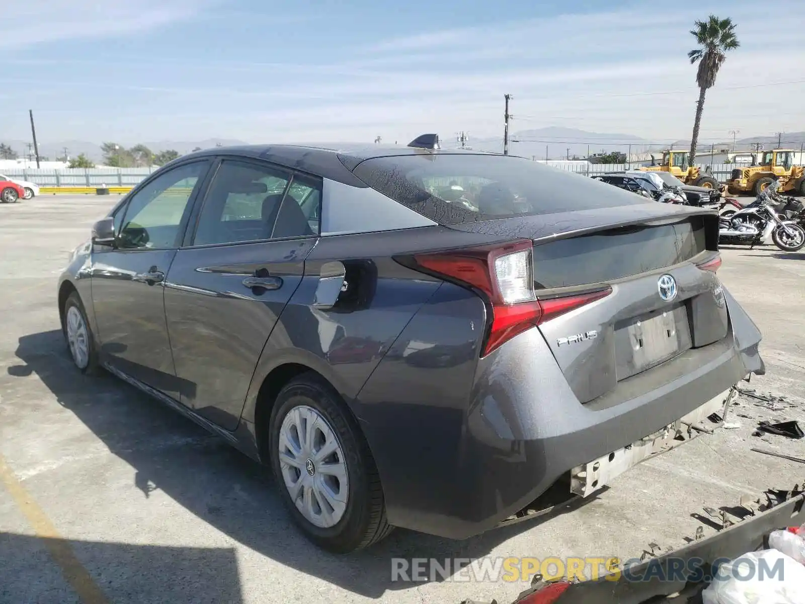 3 Photograph of a damaged car JTDKARFU2L3114203 TOYOTA PRIUS 2020