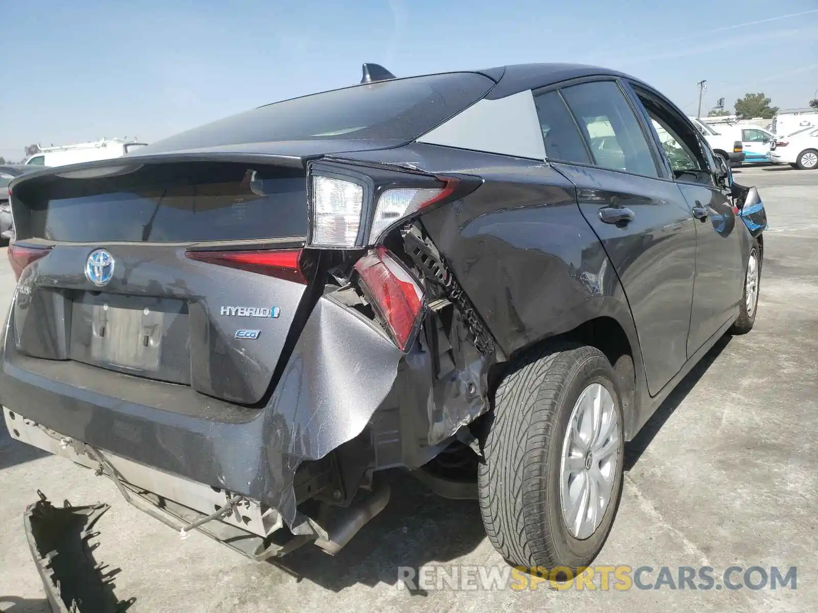 9 Photograph of a damaged car JTDKARFU2L3114203 TOYOTA PRIUS 2020