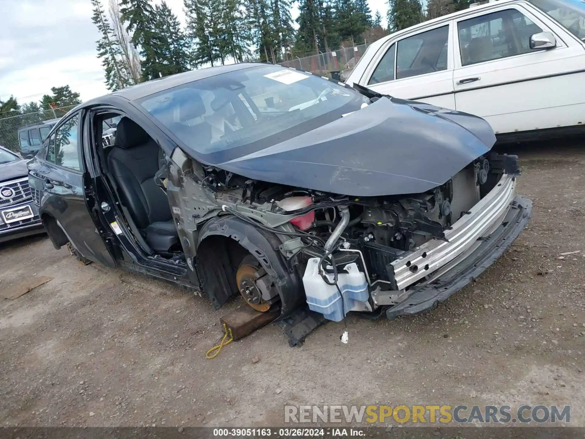1 Photograph of a damaged car JTDKARFU2L3115822 TOYOTA PRIUS 2020