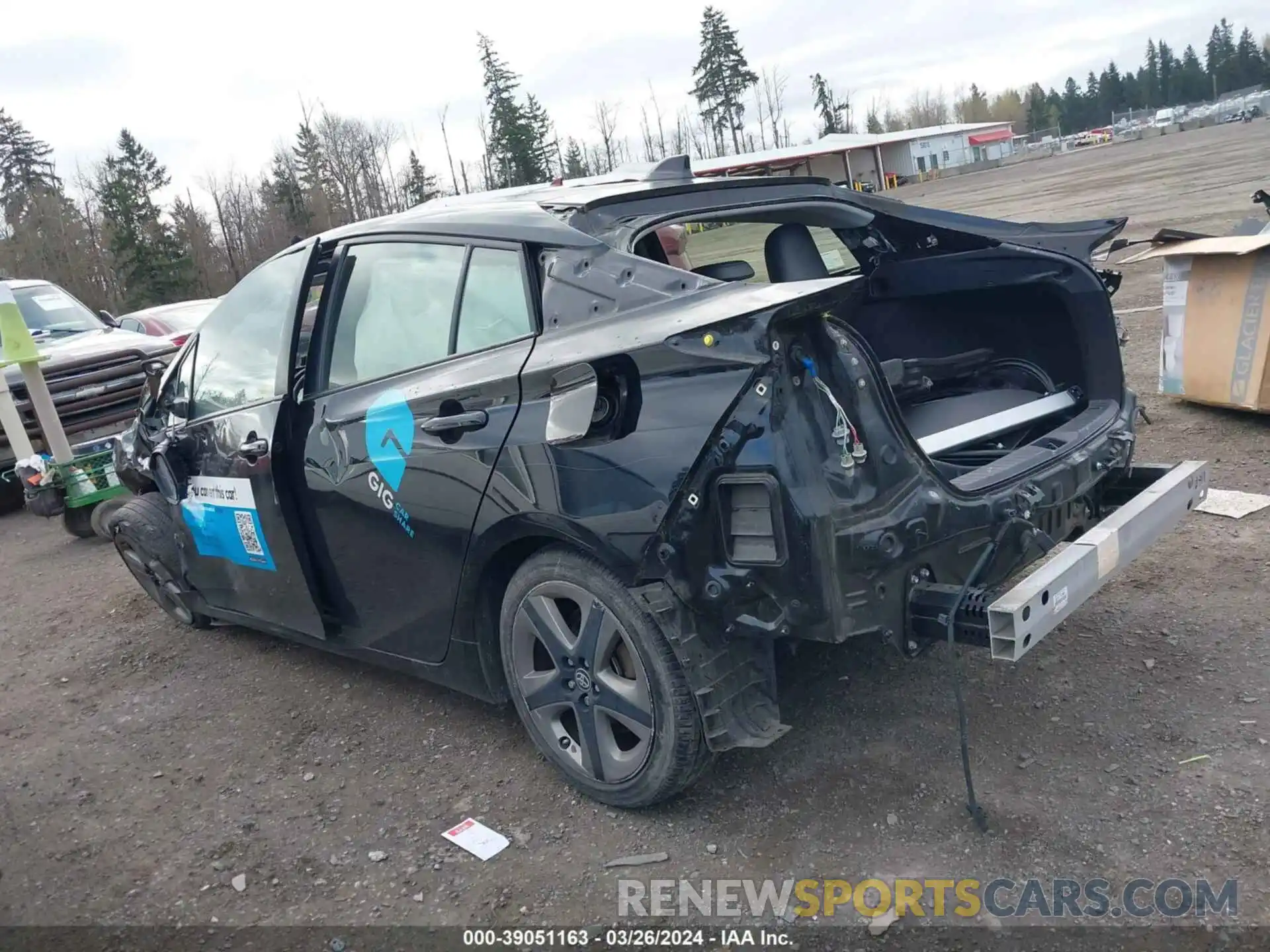 14 Photograph of a damaged car JTDKARFU2L3115822 TOYOTA PRIUS 2020