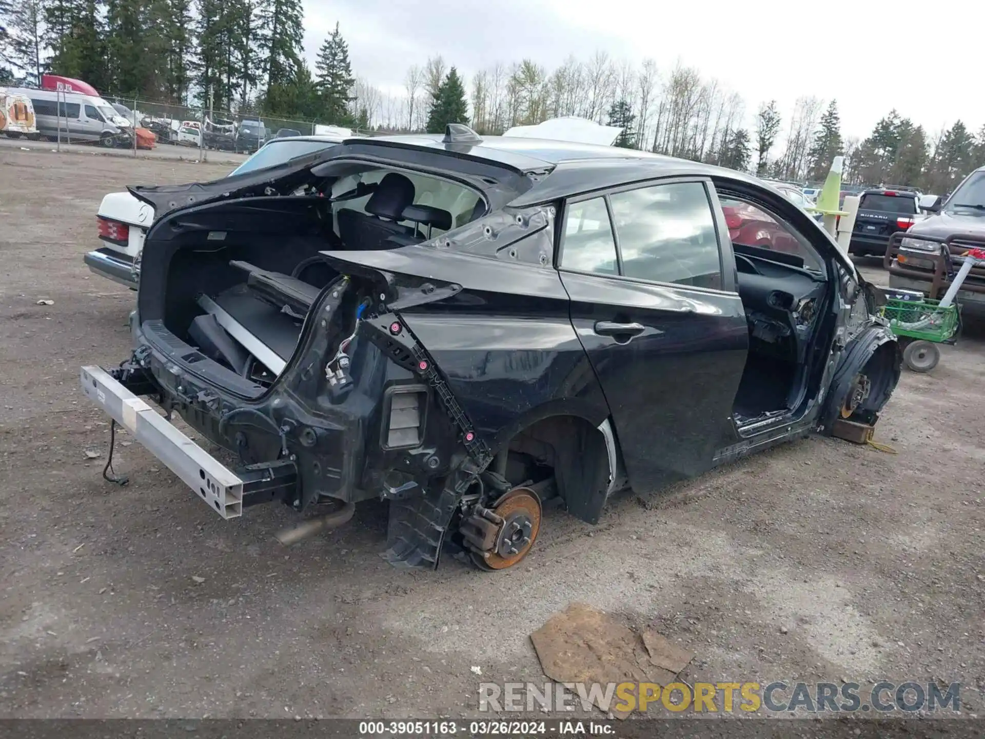 4 Photograph of a damaged car JTDKARFU2L3115822 TOYOTA PRIUS 2020