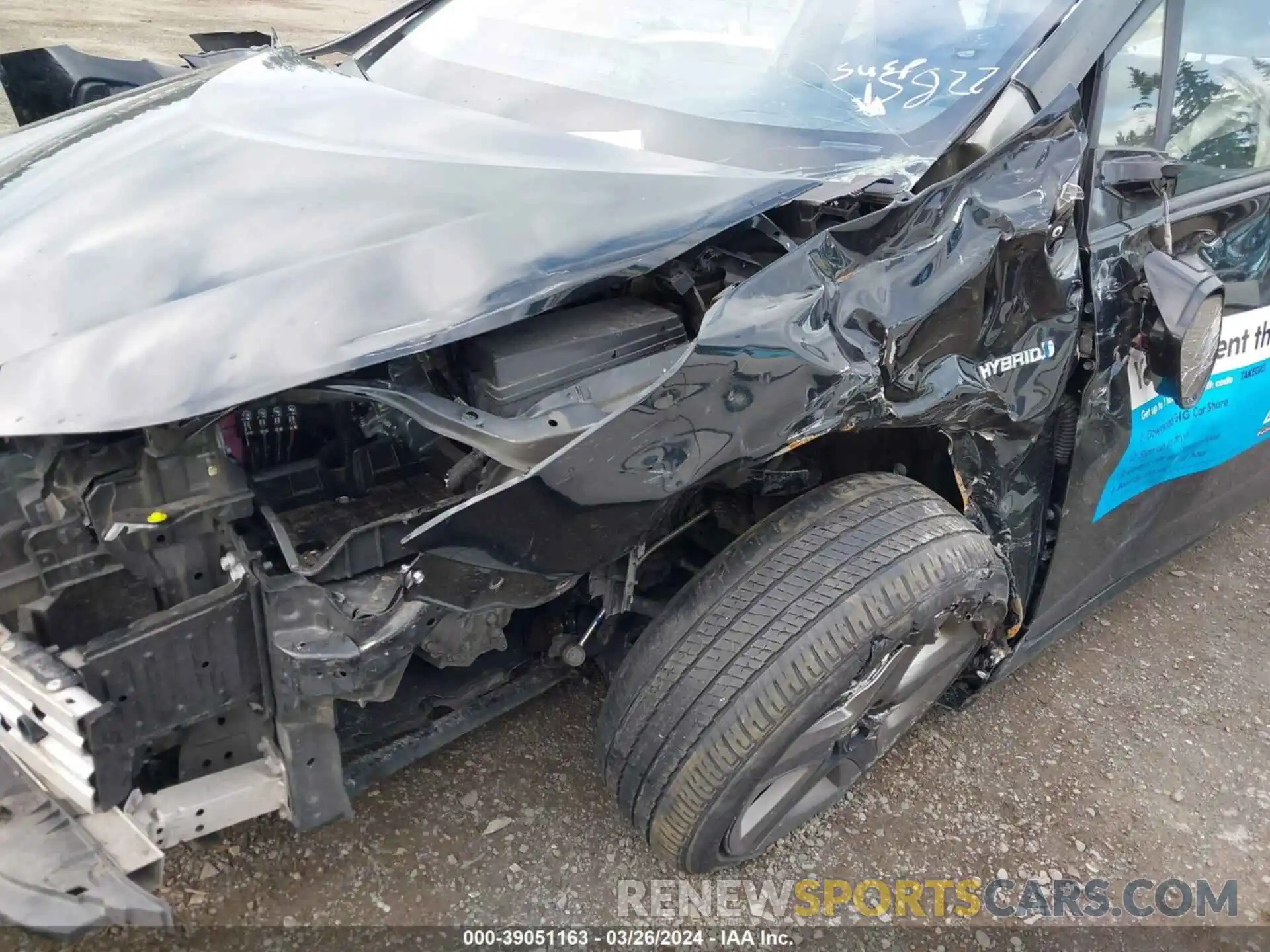 6 Photograph of a damaged car JTDKARFU2L3115822 TOYOTA PRIUS 2020
