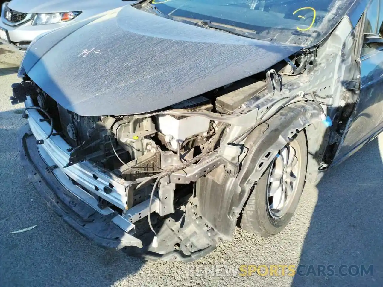 9 Photograph of a damaged car JTDKARFU2L3115948 TOYOTA PRIUS 2020