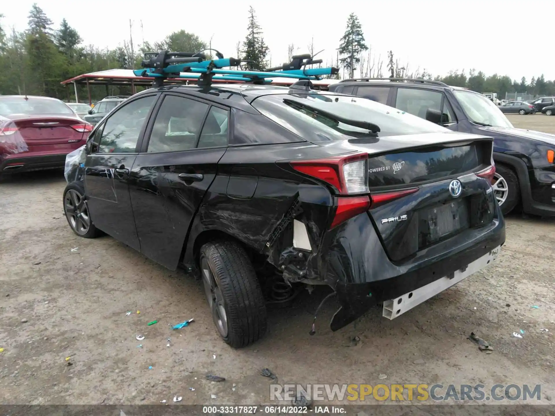 3 Фотография поврежденного автомобиля JTDKARFU2L3116128 TOYOTA PRIUS 2020