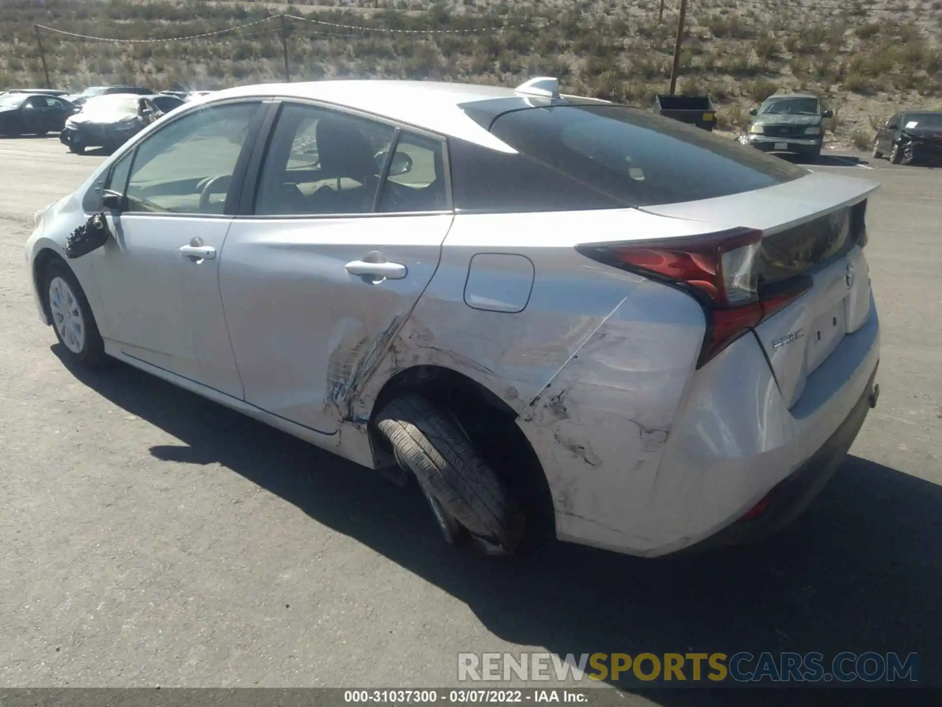 3 Photograph of a damaged car JTDKARFU2L3117828 TOYOTA PRIUS 2020