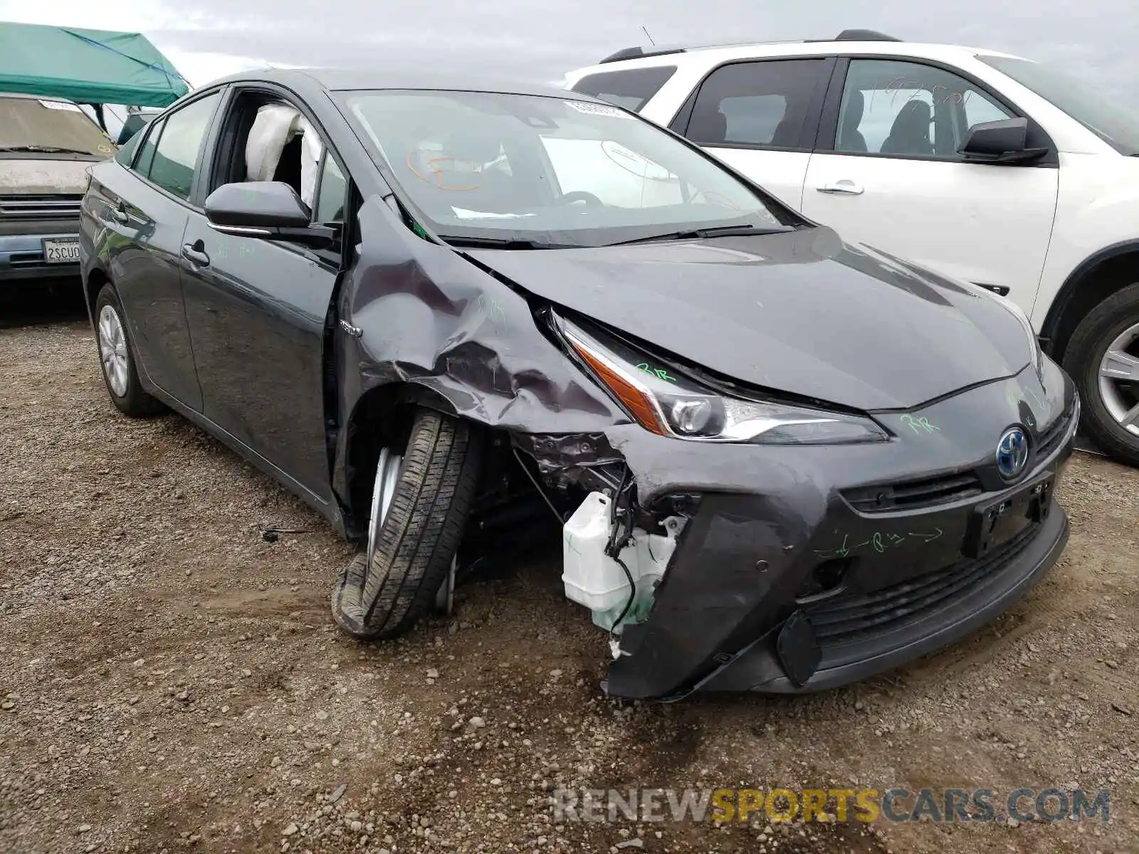 1 Photograph of a damaged car JTDKARFU2L3118106 TOYOTA PRIUS 2020