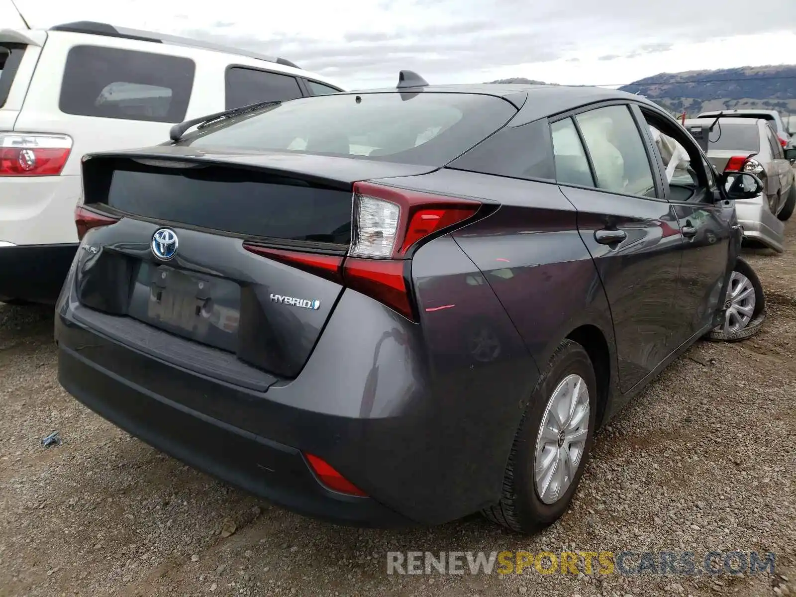 4 Photograph of a damaged car JTDKARFU2L3118106 TOYOTA PRIUS 2020